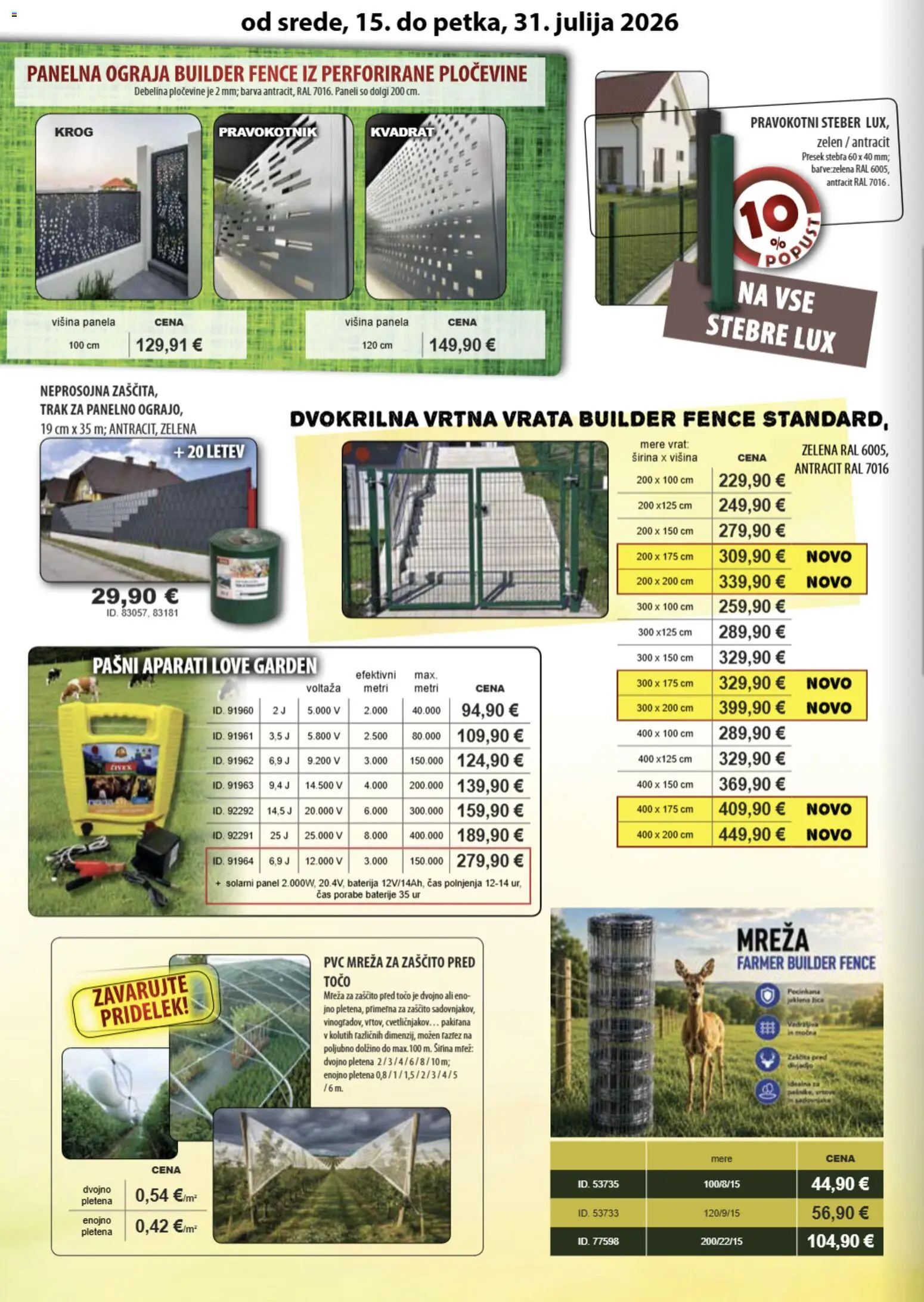 Novi Živex katalog ponudbe – veljaven od 15.07.2026 | Stran: 7