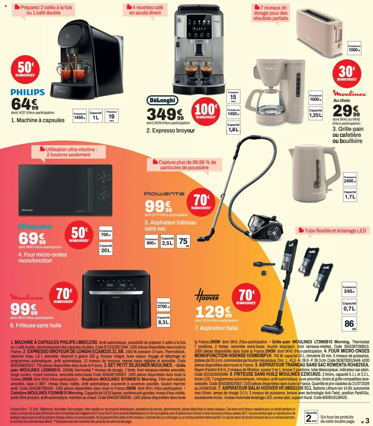 {H1} | Page: 3 | Produits: Filtre, Plateau, Moulinex, Batterie