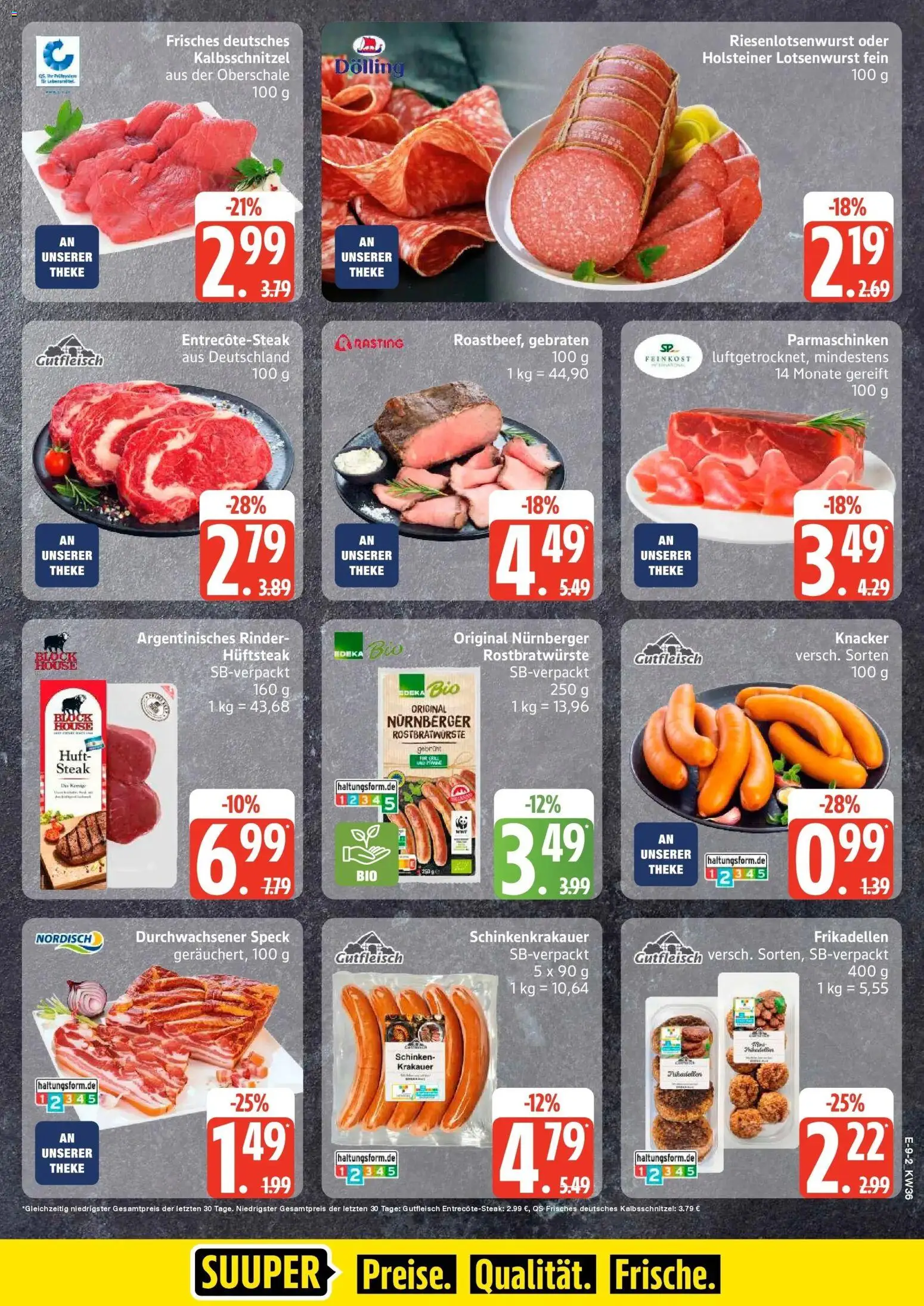 Edeka Prospekt Husum (ab 31.08.2026) » Angebote Online | Seite: 11 | Produkte: Theke, Schinken, Steak