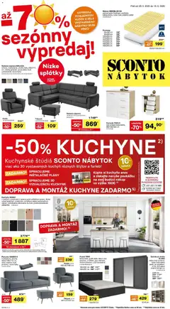 Sconto nábytok leták platný od 20.05.2026
