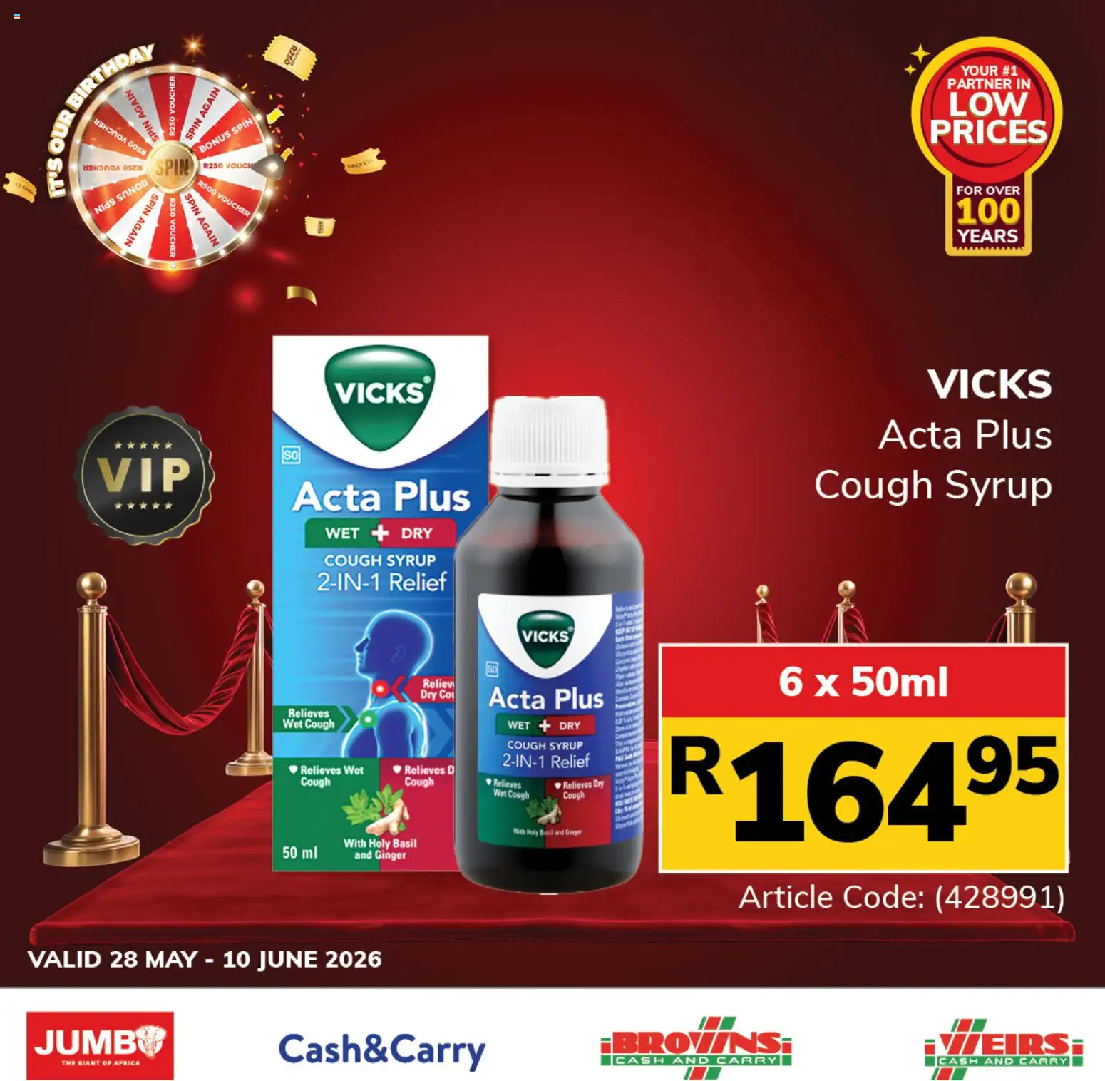 New Jumbo catalogue – valid from 28.05.2026 | Page: 8 | Products: Cough syrup, Syrup