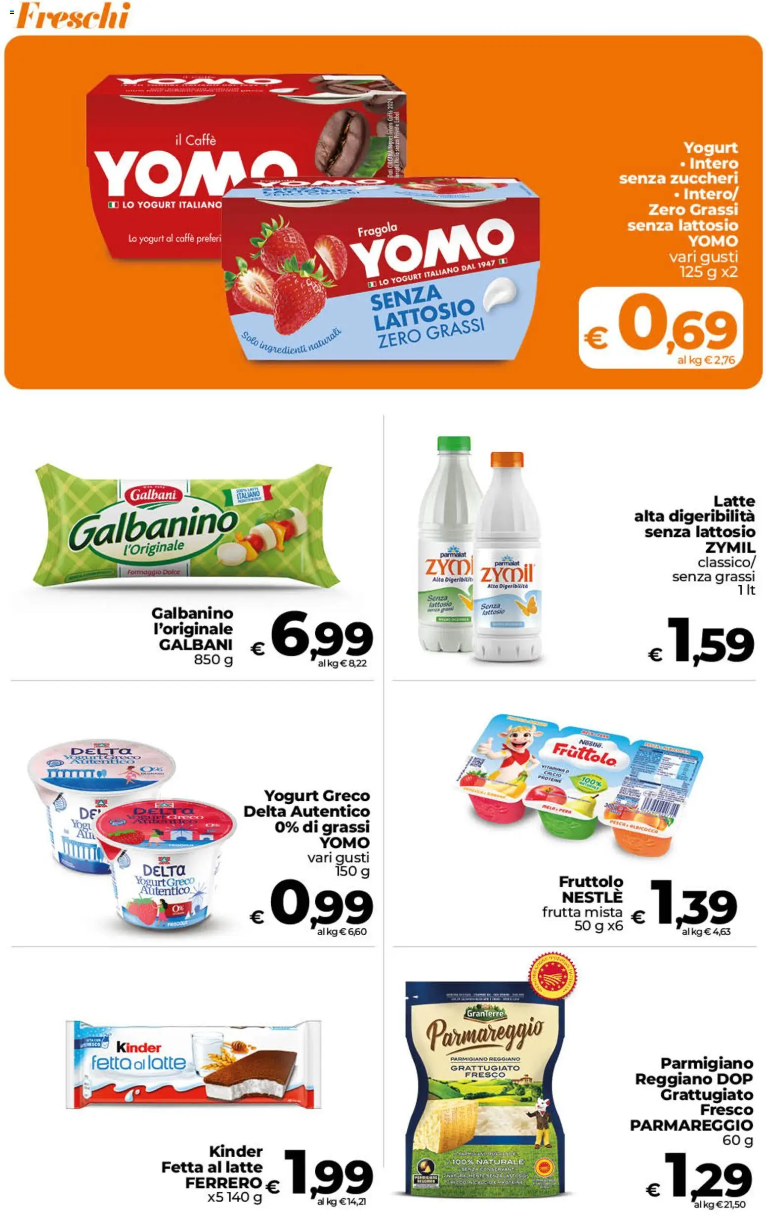 Volantino Ipercoop del 22/09/2026 | Pagina: 12 | Prodotti: Yogurt greco, Yogurt, Pesca, Ingredienti