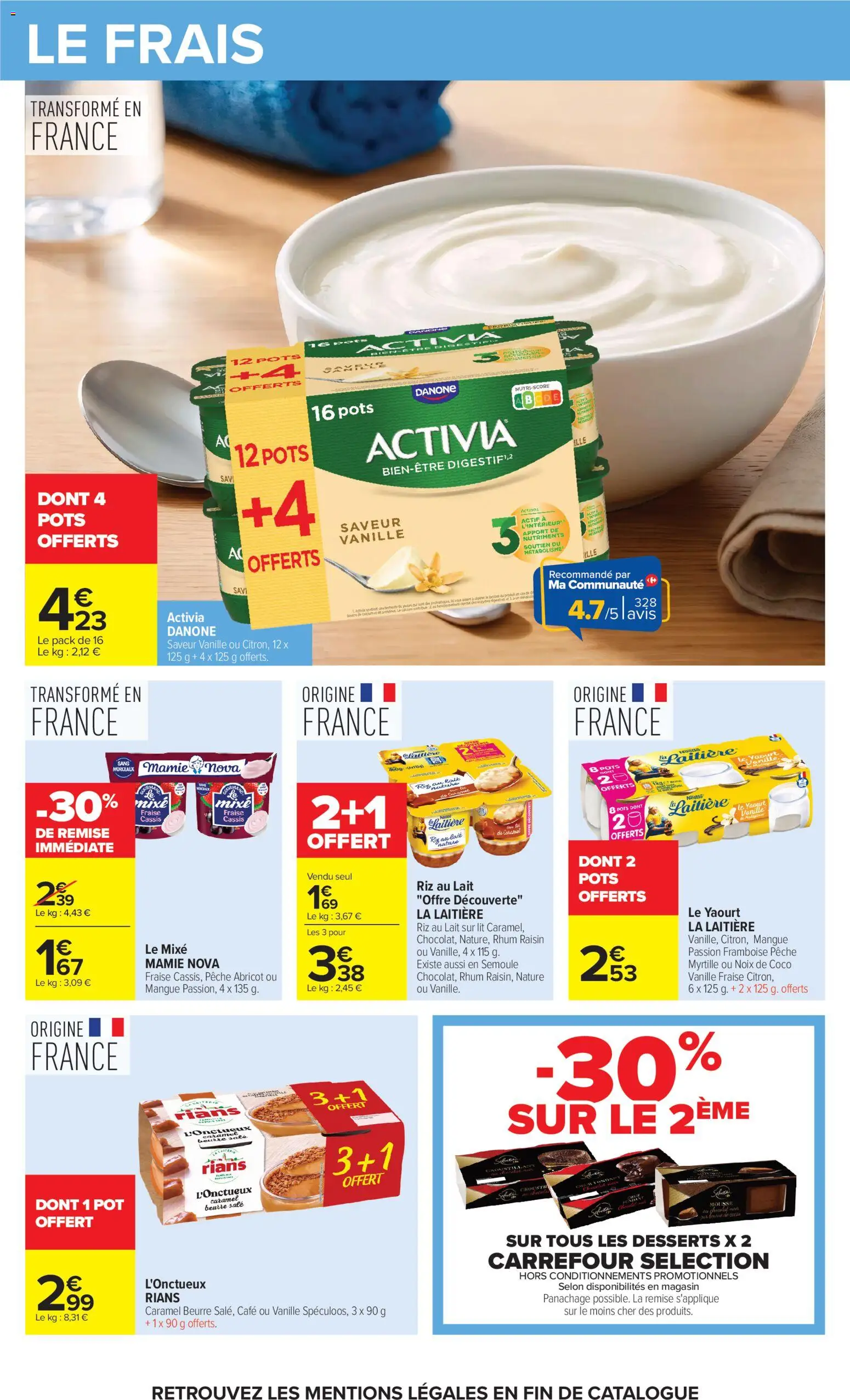 {H1} | Page: 42 | Produits: Pudding, Vanille, Rhum, Noix