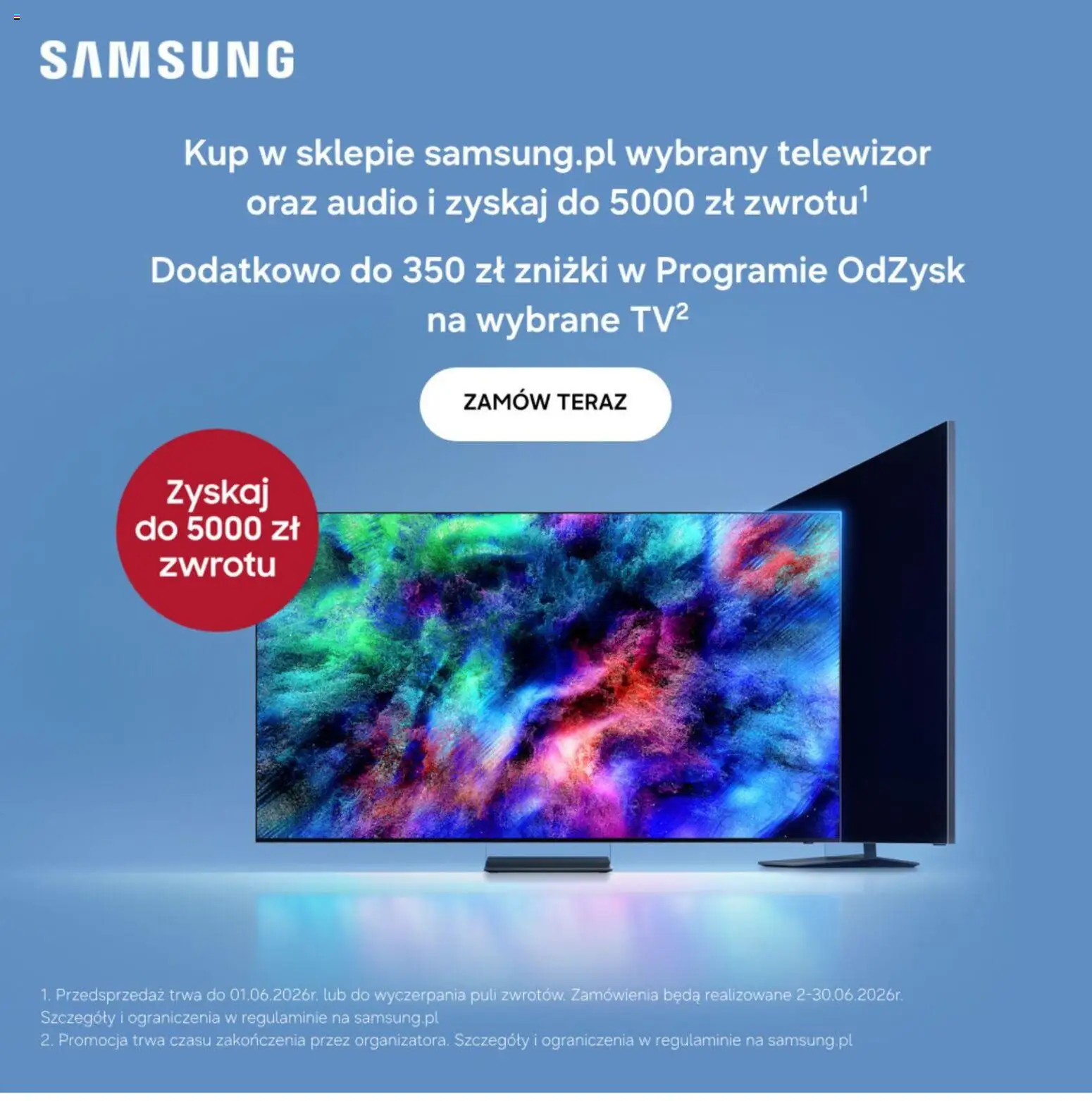 Samsung od 11.05.2026 | Strona: 1 | Produkty: Telewizor, Audio