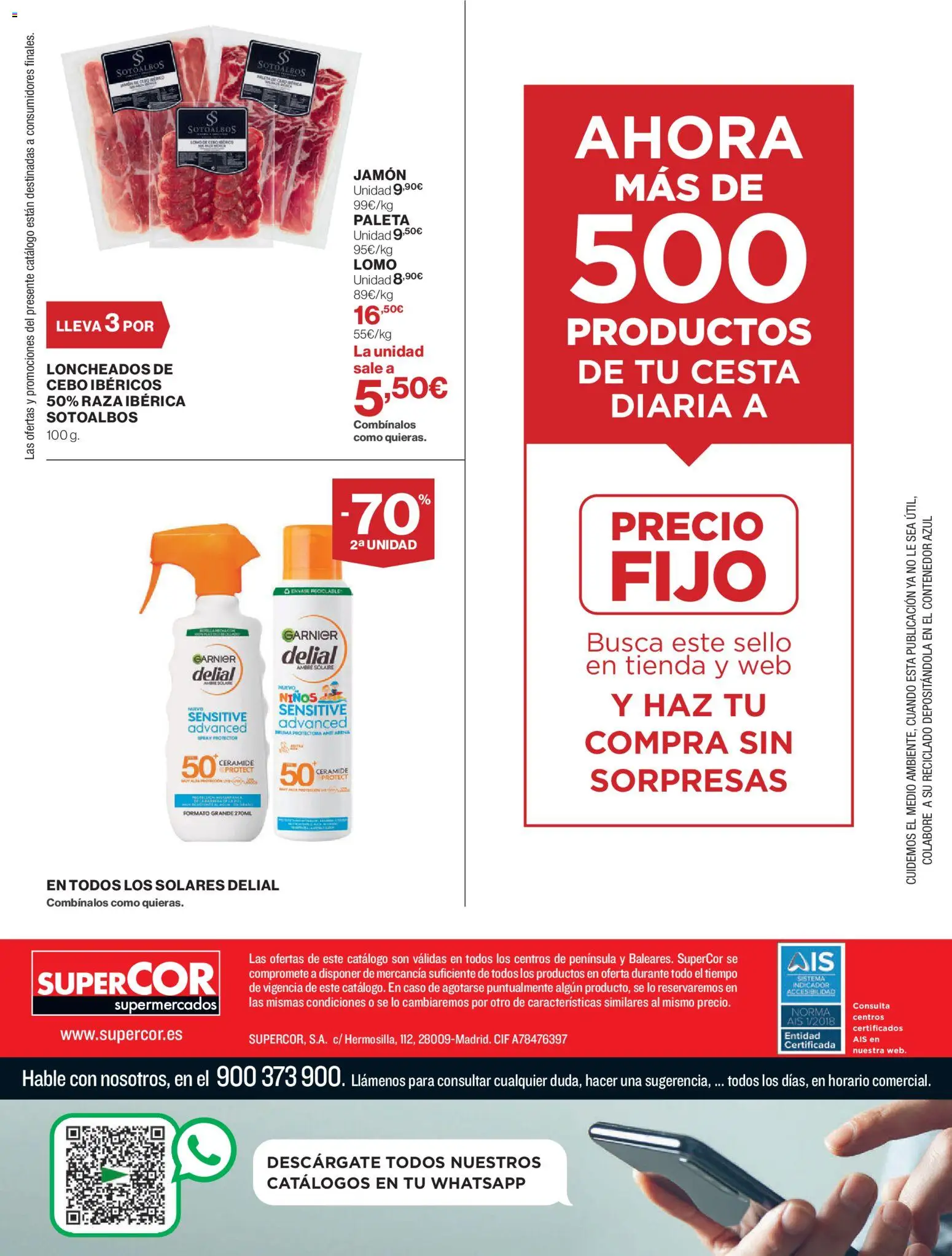 Supercor folleto │ válido desde el 30/07/2026 | Página: 28 | Productos: Jamón, Cesta