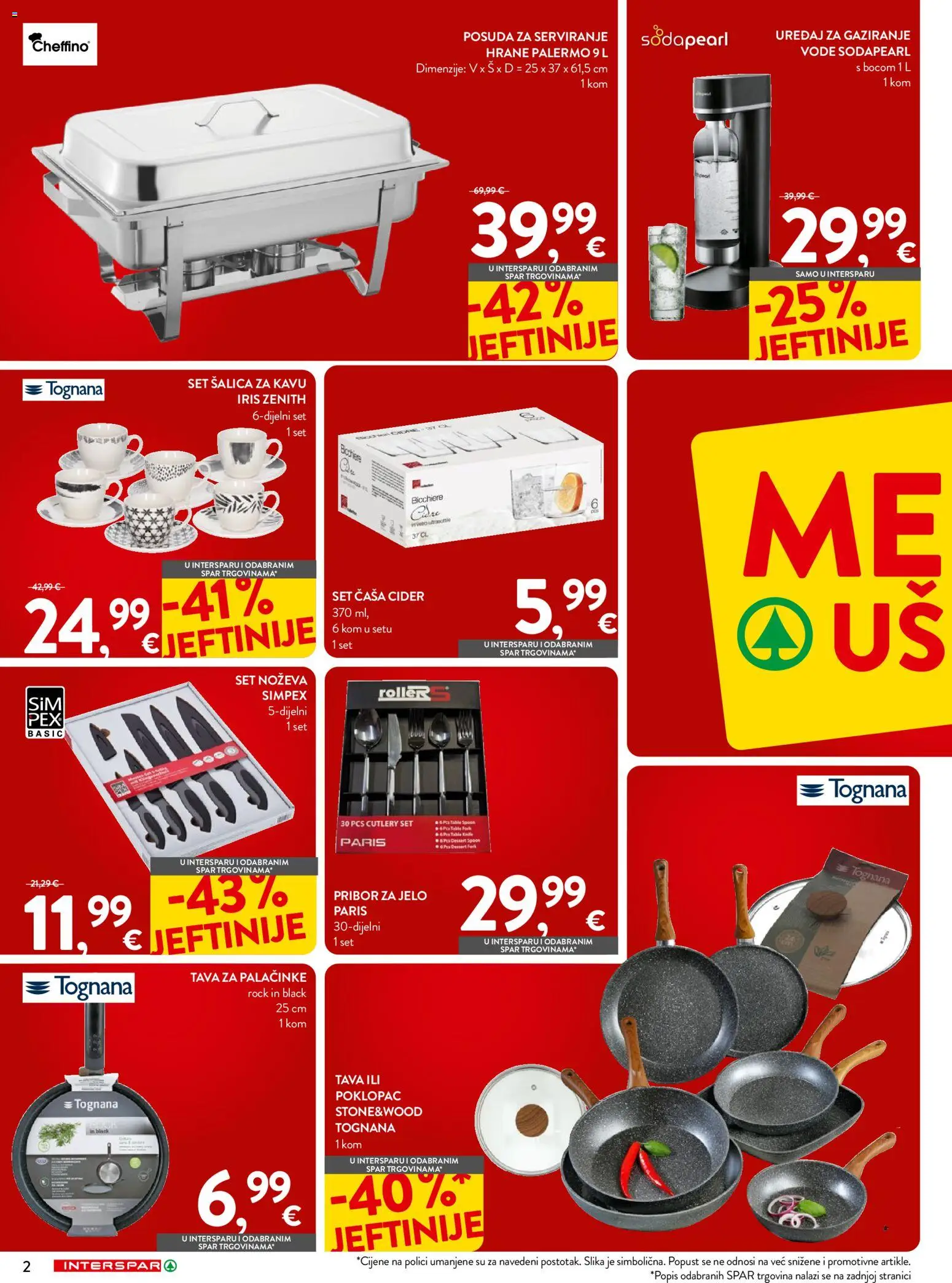 Interspar katalog | vrijedi od 08.07.2026 | Stranica: 2 | Proizvodi: Tognana, Tava, Šalica, Pribor za jelo