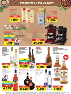 Spar akciós újság - amely érvényes a következő dátumtól: 2026.07.09. | Oldal: 13 | Termékek: Lime, Aperol, Nescafé, Doboz