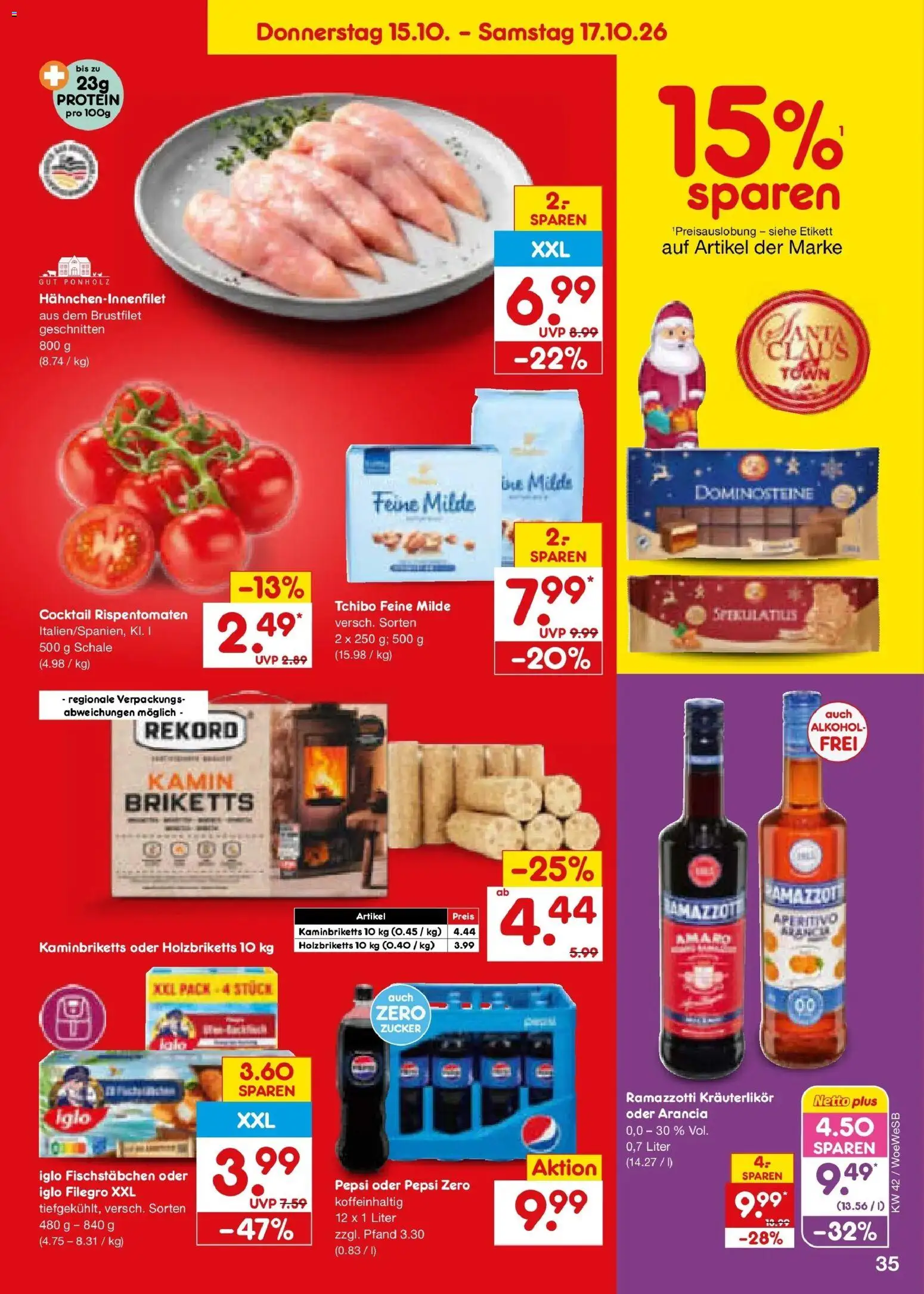 Netto Marken-Discount Prospekt Leonberg (ab 12.10.2026) » Angebote | Seite: 49 | Produkte: Iglo, Alkohol, Zucker, Ramazzotti