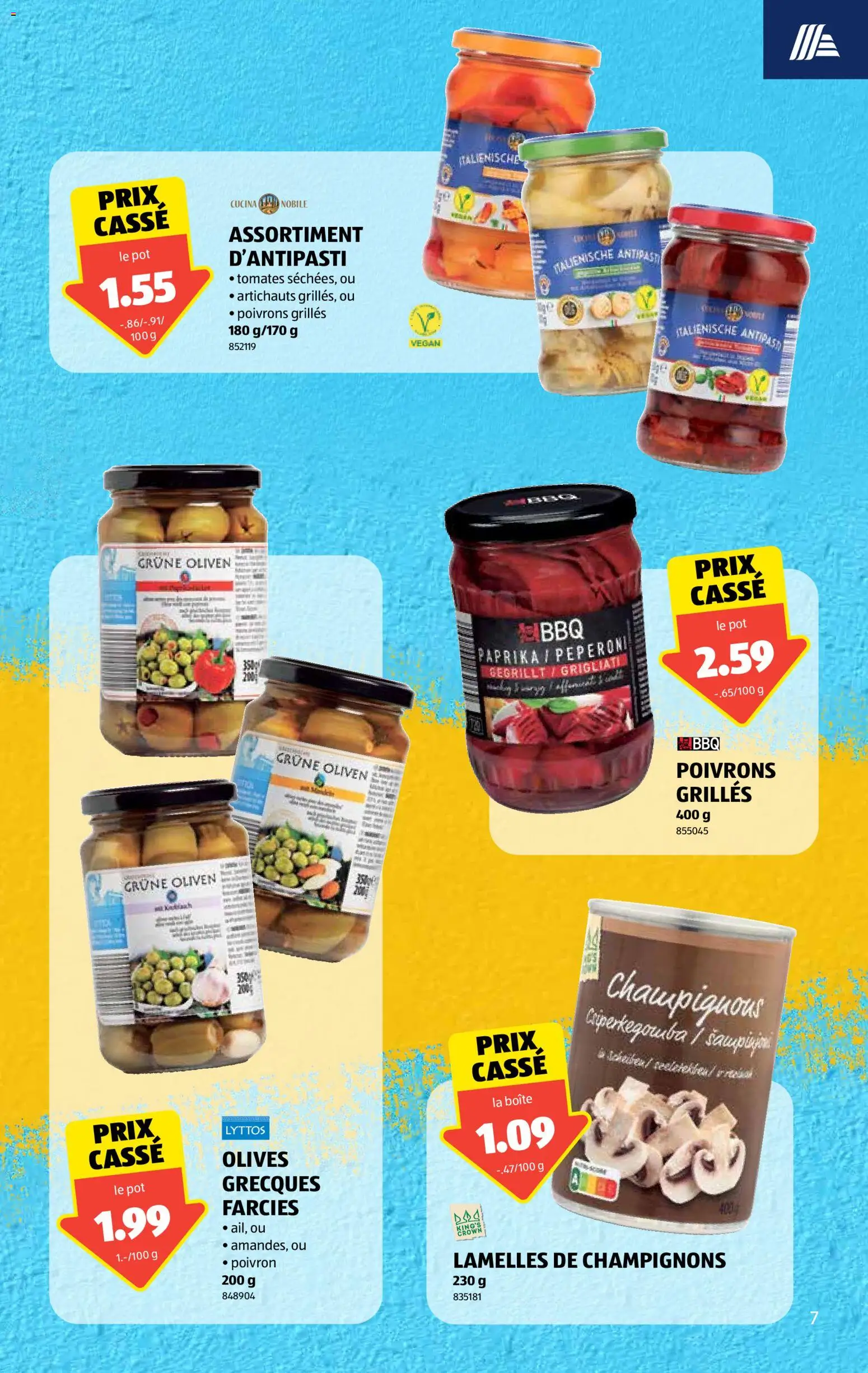 Aldi aktionen FR – gültig ab 16.04.2026 | Seite: 8 | Produkte: Champignons