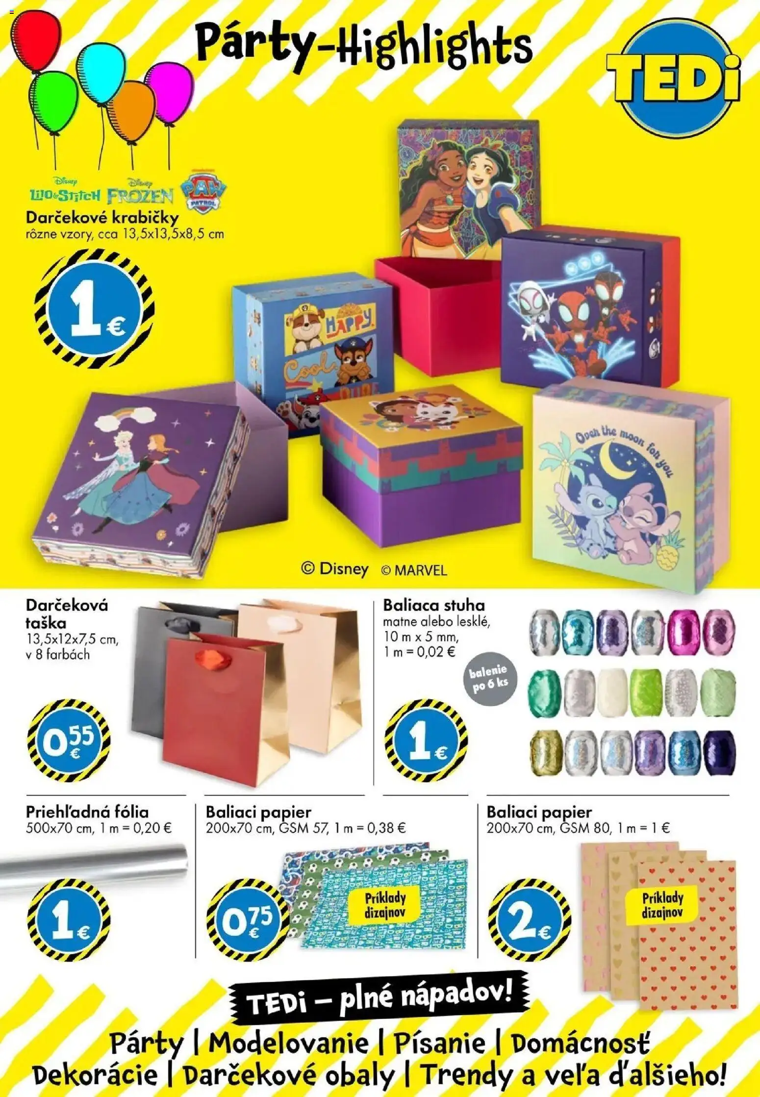 Nové TEDi akcie – leták je platný od 28.05.2026 | Strana: 7 | Produkty: Fólia, Baliaci papier, Taška
