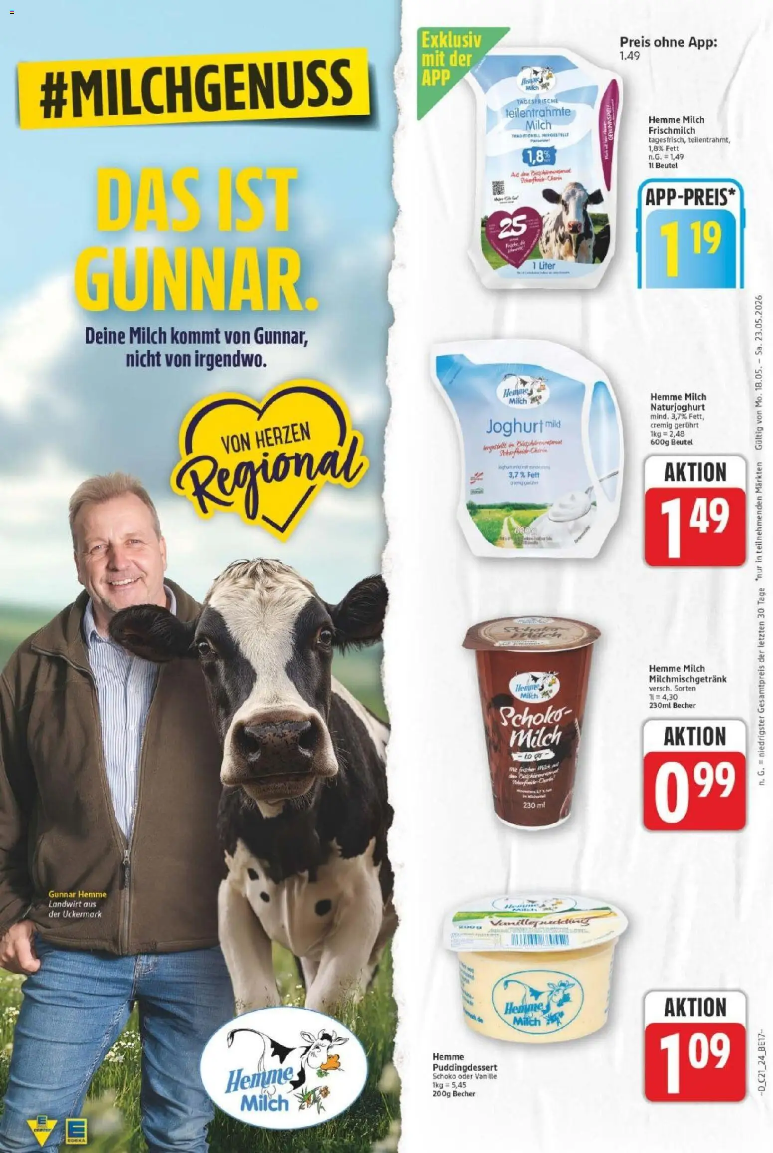 E center Prospekt 	 – gültig ab 18.05.2026 | Seite: 26 | Produkte: Milch, Joghurt