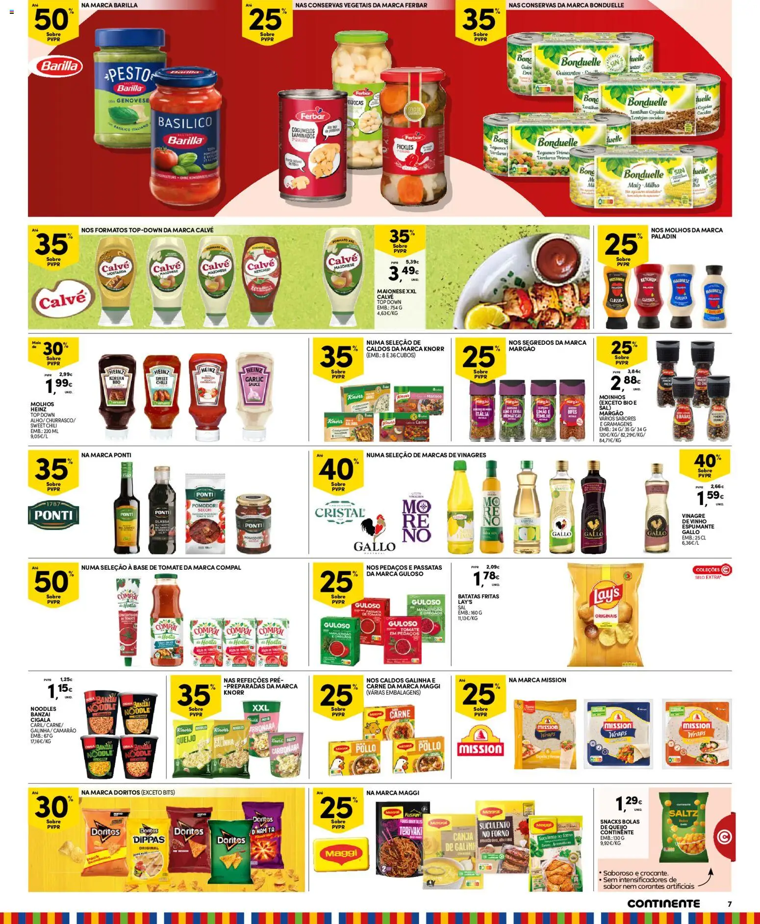 Continente Madeira │ válido de 11/08/2026 | Página: 7 | Produtos: Snacks, Maionese, Ketchup, Cogumelos