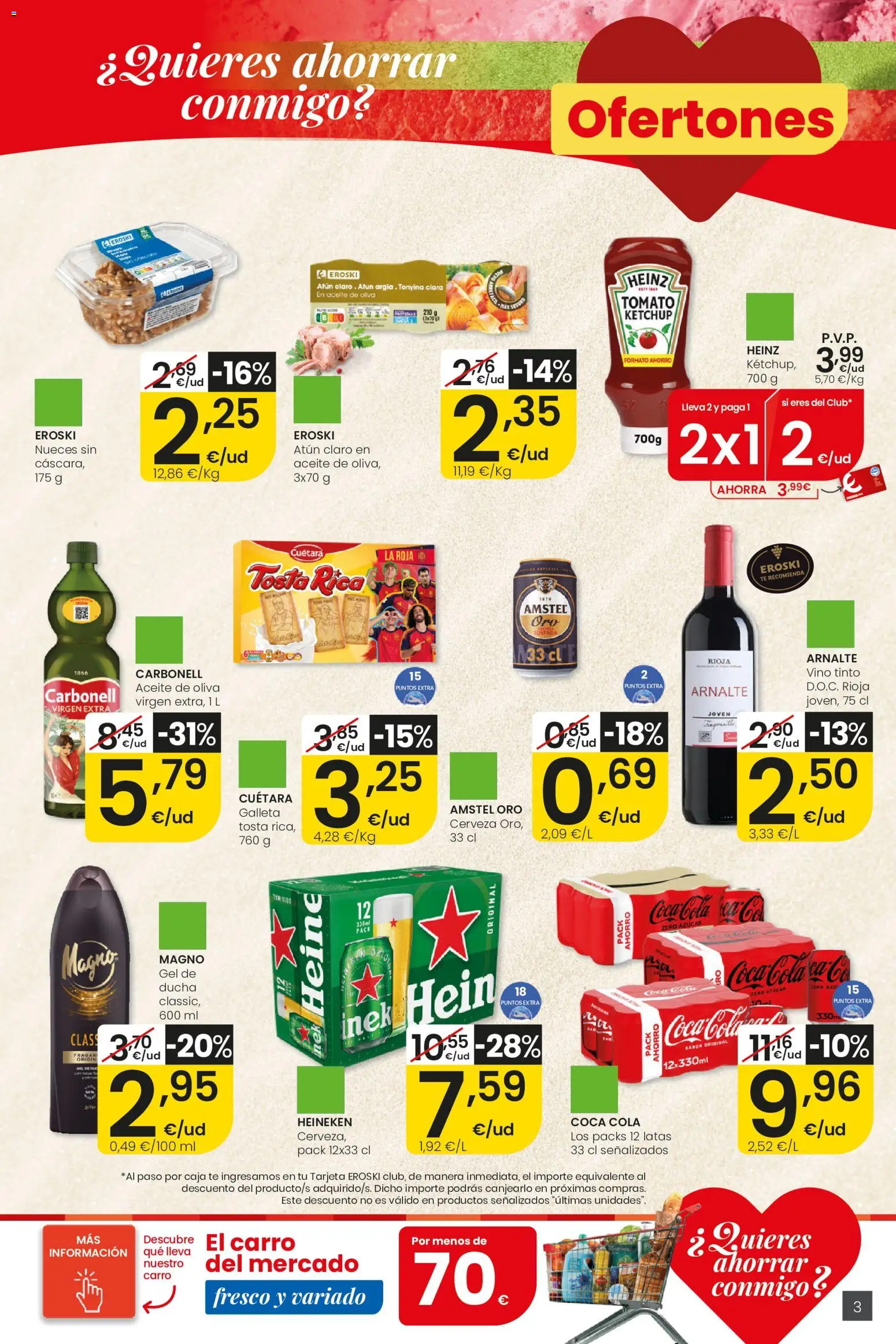 Eroski Ofertones de verano │ válido desde el 28.05.2026 | Página: 3 | Productos: Aceite, Cerveza, Té, Aceite de oliva