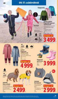 LUPILU Kisgyermek softshell overál, Háromrétegű szellő, légáteresztő softshell anyag Méret: 74-128 /db 514621 / 514622 - amely érvényes a következő dátumtól: 2026.09.17. | Oldal: 33 | Termékek: Gumicsizma, Esőkabát, Softshell overál, Dzseki