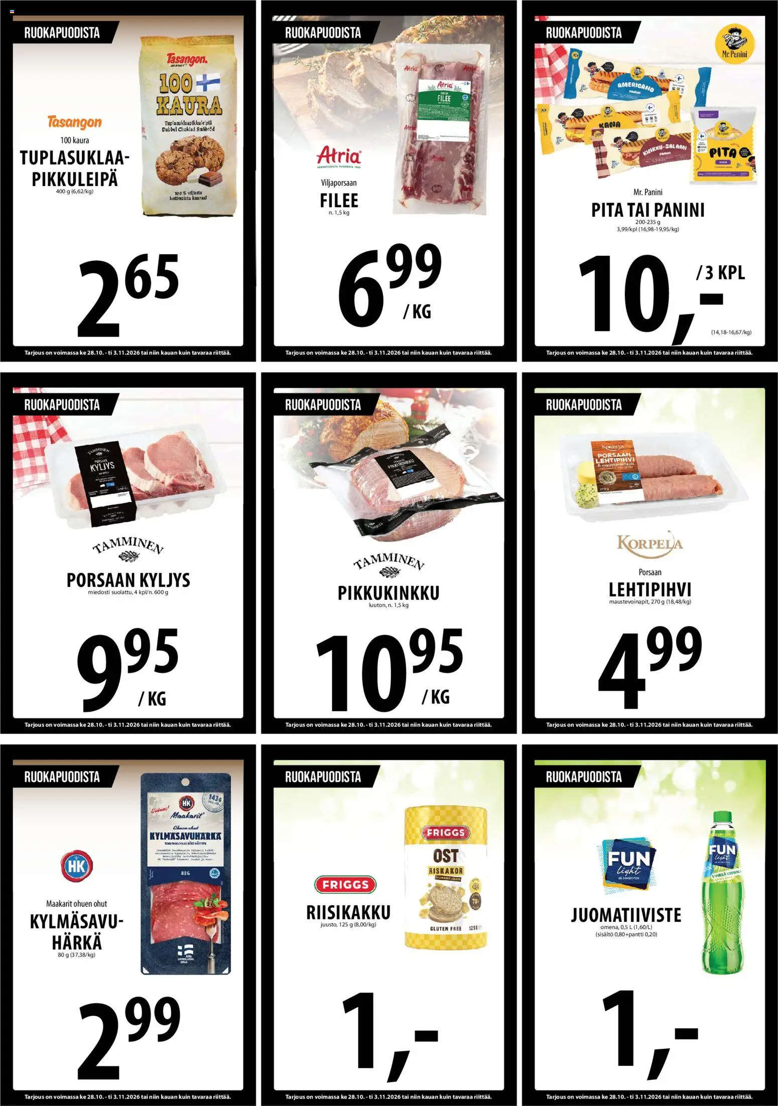 Tuuri tarjoukset – voimassa 28/10/2026 alkaen | Sivu: 25 | Tuotteet: Kana, Kaura