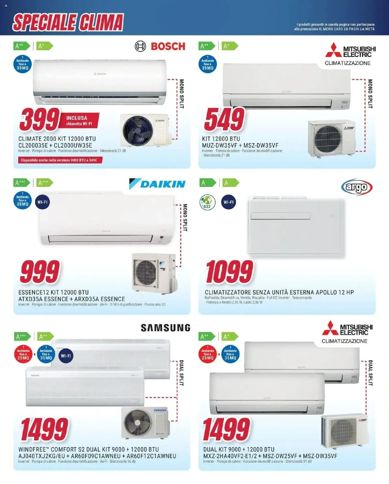 Volantino Trony del 04.03.2026 | Pagina: 13 | Prodotti: Climatizzatore, Telecomando, Samsung