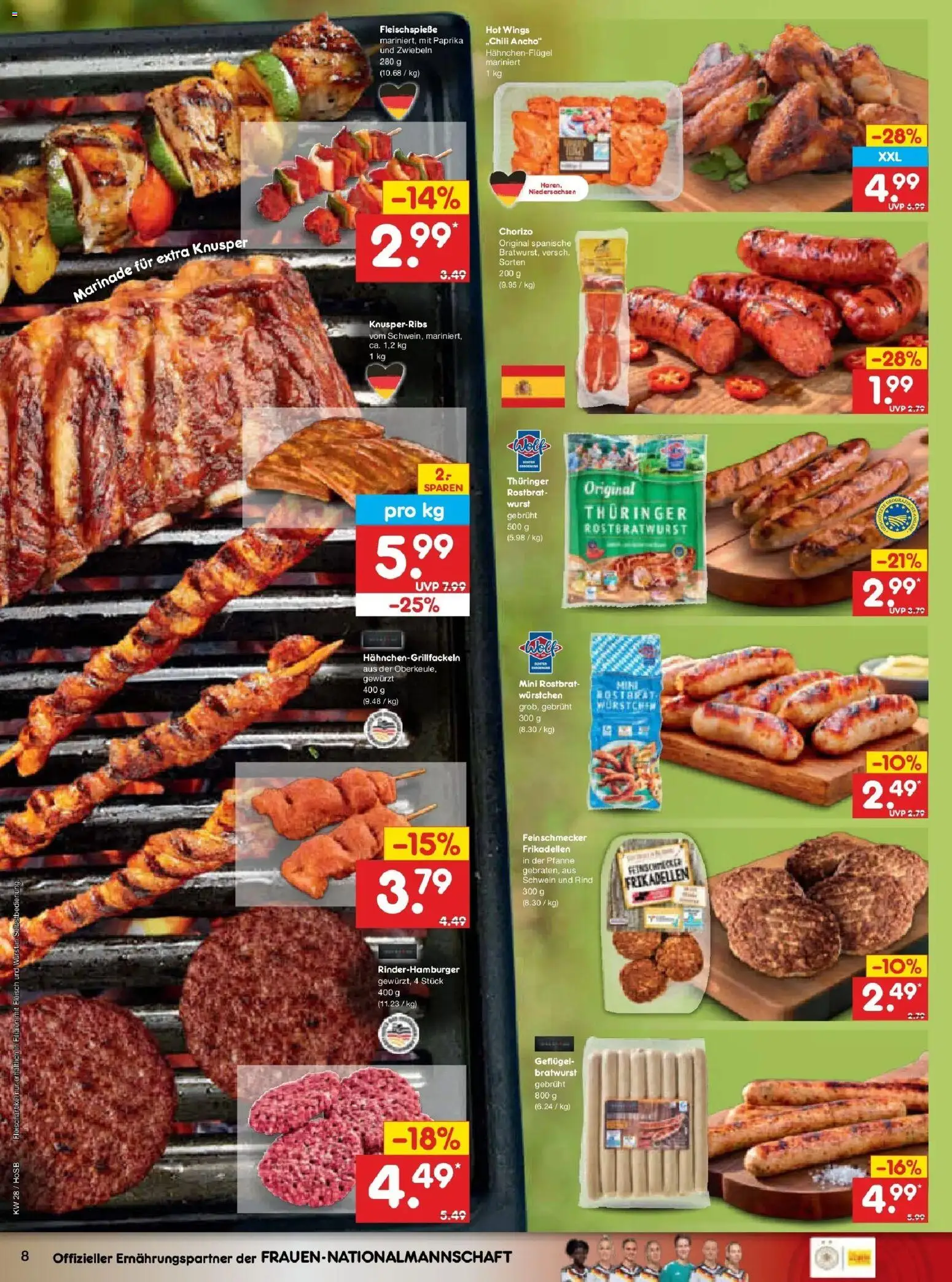 Netto Marken-Discount - Netto: Wochenangebote – gültig ab 05.07.2026 | Seite: 12 | Produkte: Zwiebeln, Paprika, Wurst, Fleisch