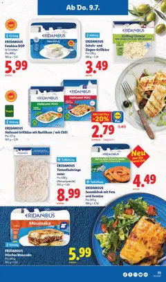 ERIDANOUS Halloumi Grillkäse mit Basilikum / mit Chili, Halloumi PDO ab 09.07.2026 gültig | Seite: 17 | Produkte: Feta, Chili, Gemüse