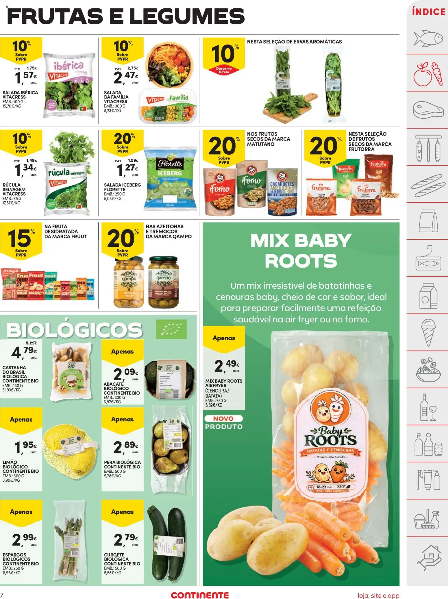 Continente folheto │ válido de 14.04.2026 | Página: 7 | Produtos: Air fryer, Rúcula, Maça, Abacate
