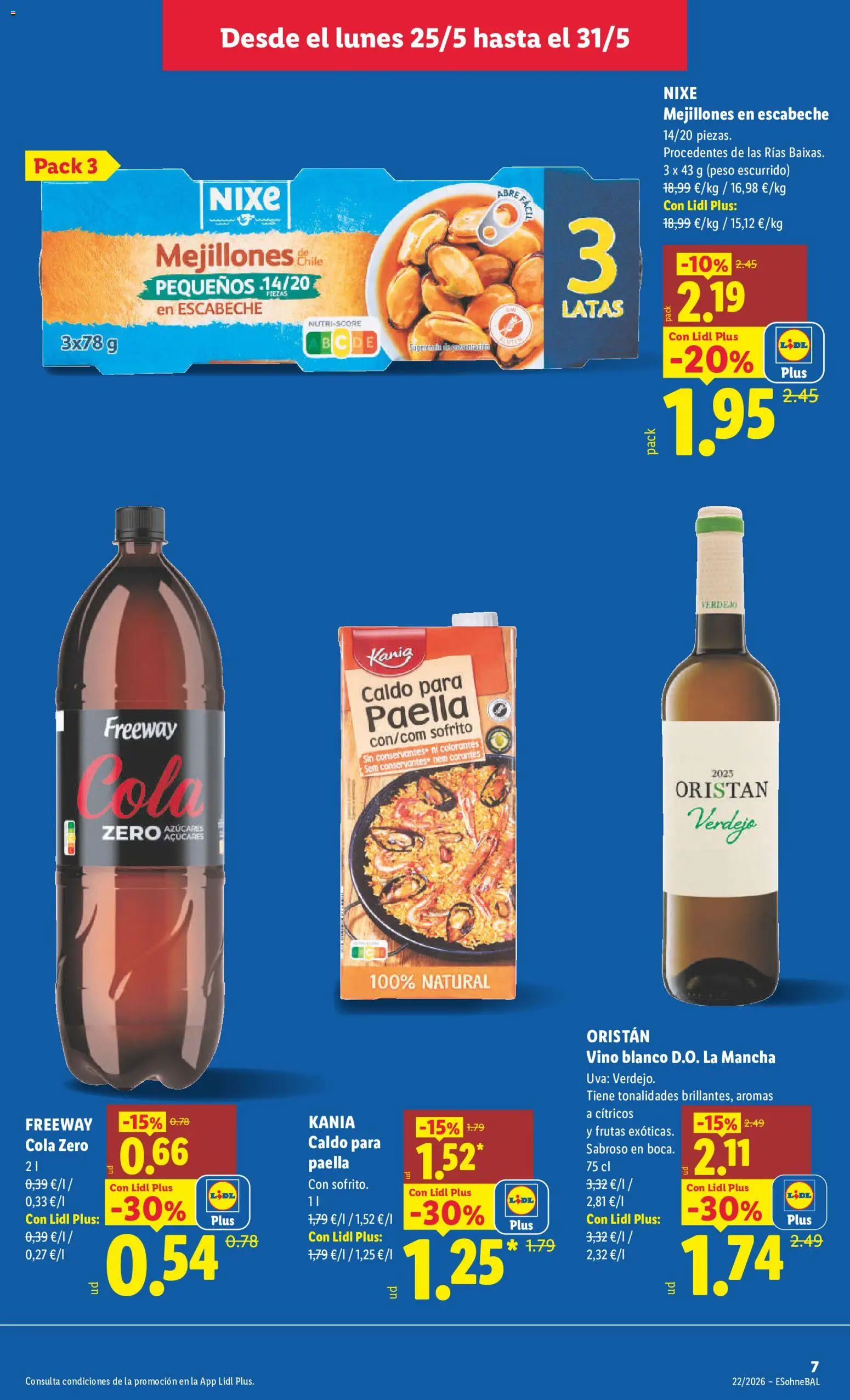 Lidl folleto │ válido desde el 25.05.2026 | Página: 7 | Productos: Vino, Peso