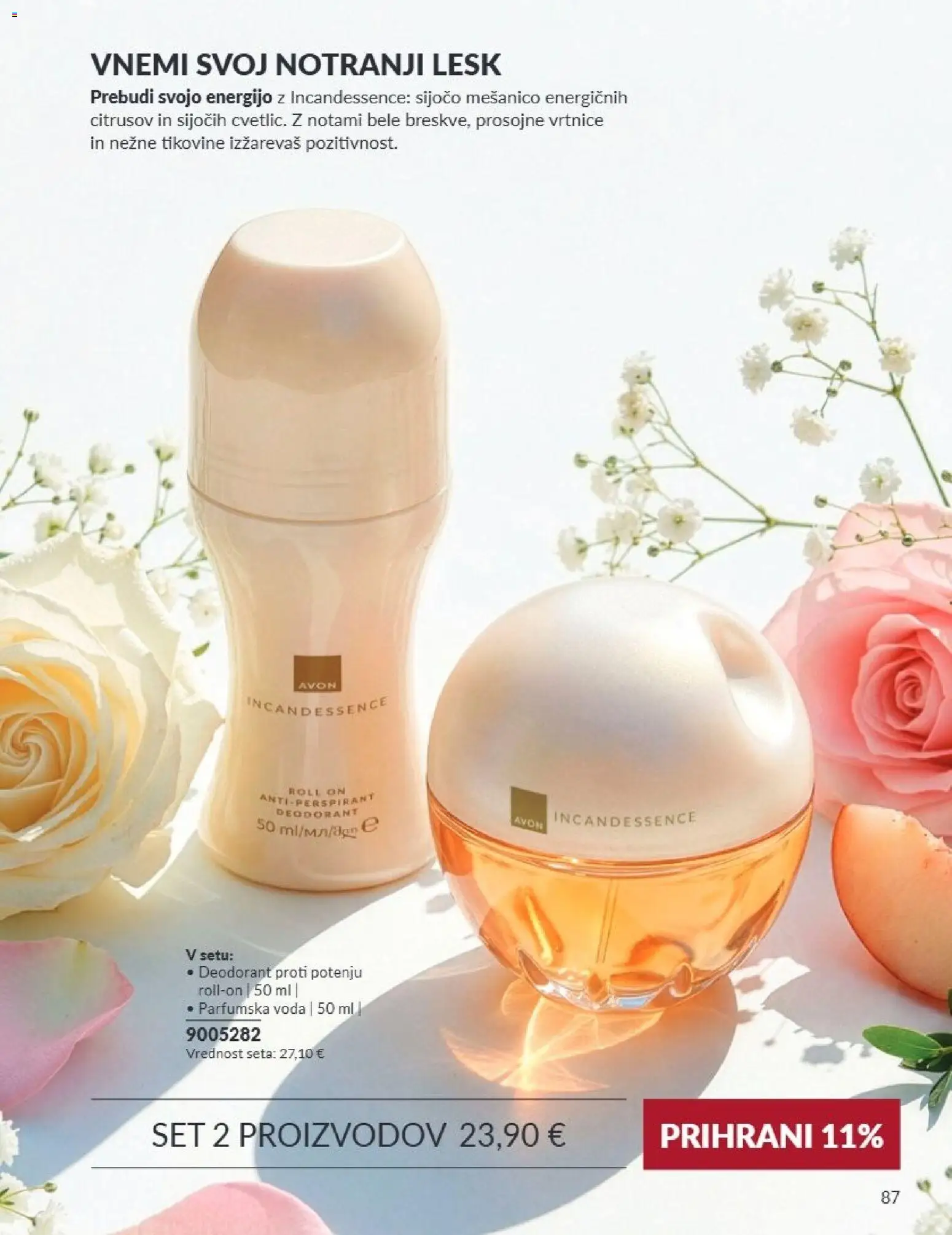 Novi Avon katalog ponudbe – veljaven od 01.09.2026 | Stran: 87 | Izdelki: Deodorant, Antiperspirant, Voda, Parfumska voda