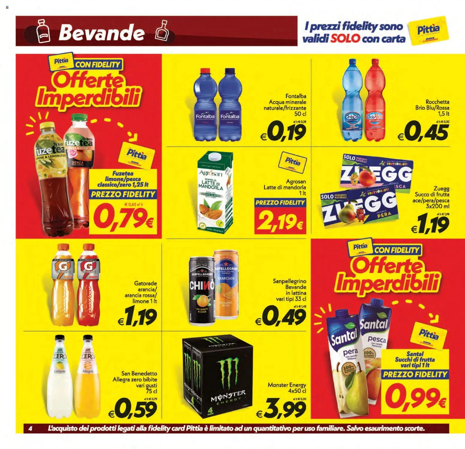 Volantino SuperConveniente del 31/07/2026 | Pagina: 4 | Prodotti: Frutta, Latte, Limone, Arancia