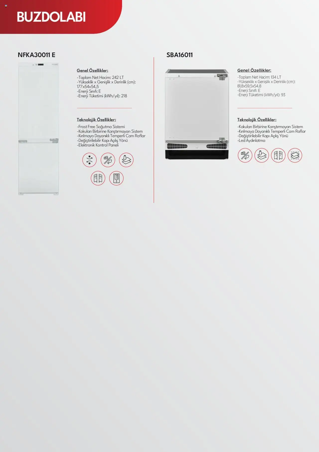 Vestel Ankastre Katalog - 03.06.2025 tarihinden itibaren geçerlidir | Sayfa: 31 | Ürünler: Buzdolabı