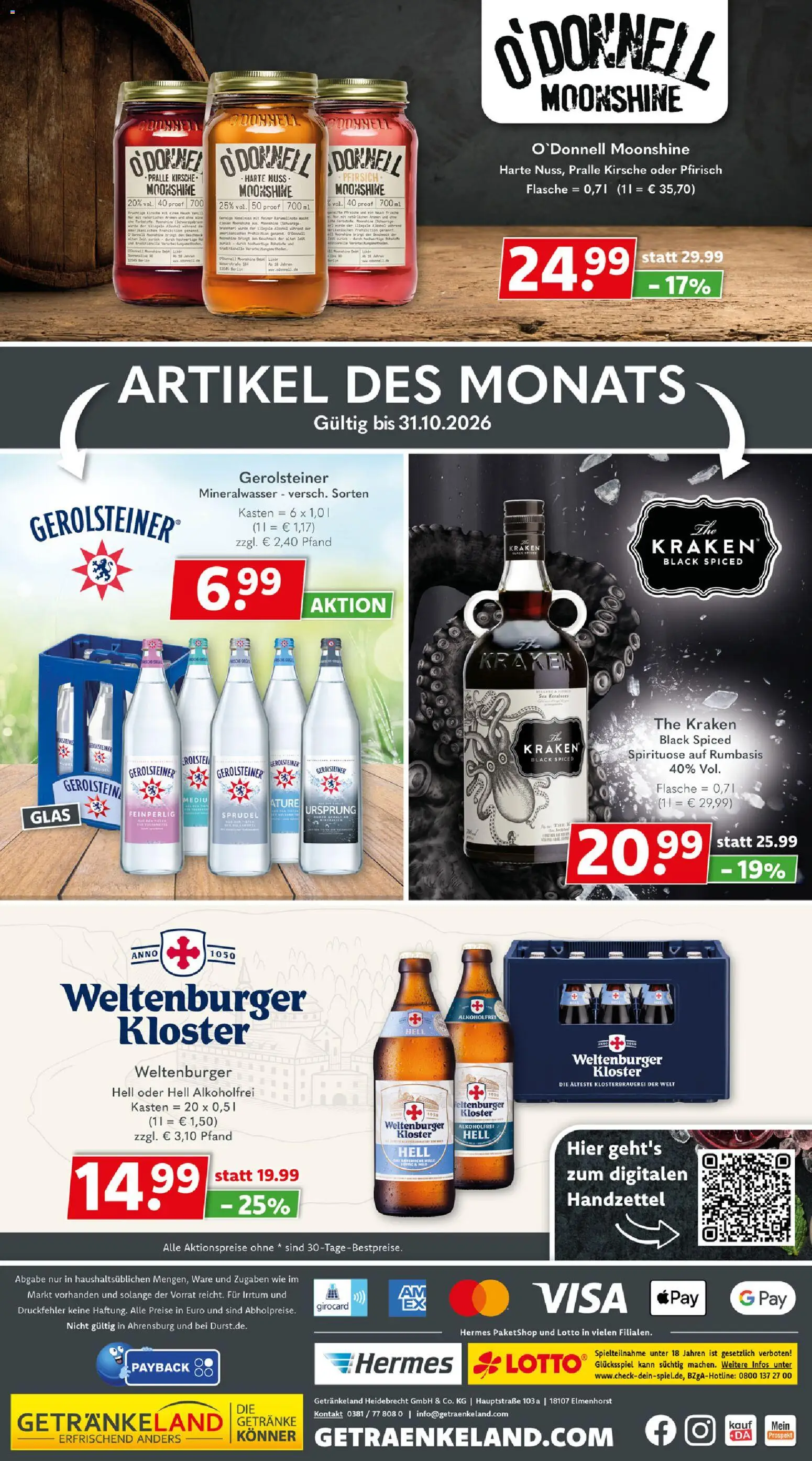 Getränkeland Prospekt – gültig ab 12.10.2026 | Seite: 6 | Produkte: Mineralwasser, Gerolsteiner