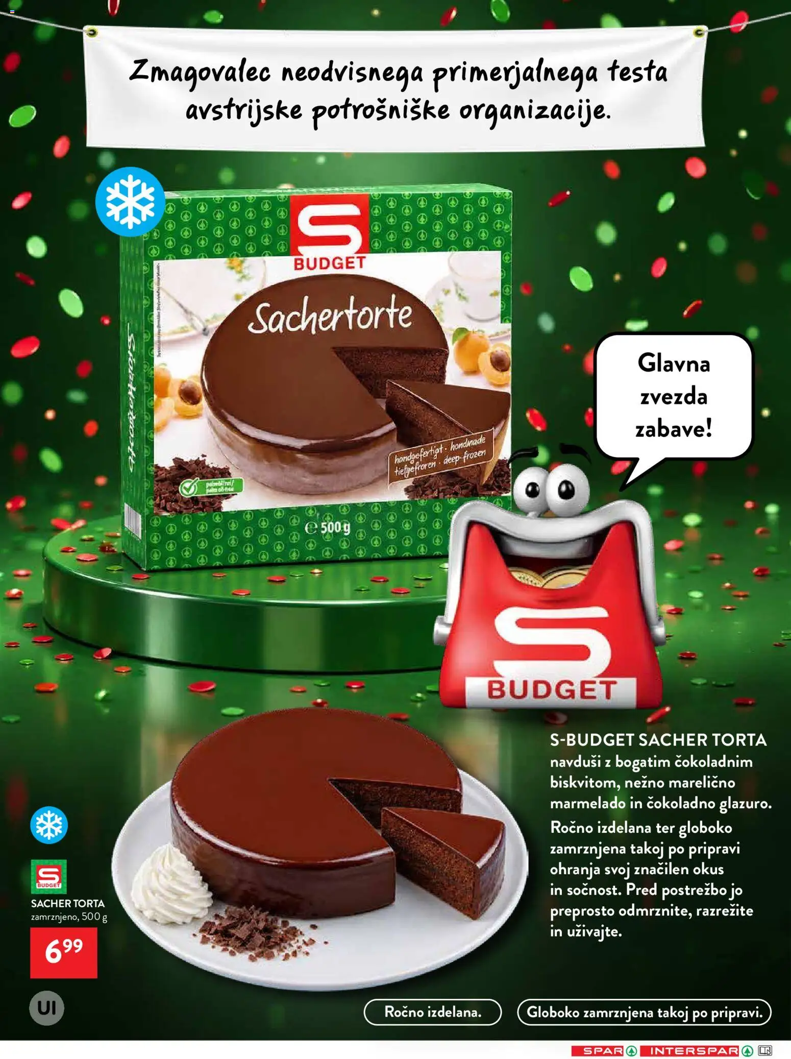 Novi Spar katalog ponudbe – veljaven od 09.09.2026 | Stran: 25 | Izdelki: Torta