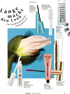 dm drogerie Prospekt ab 01.08.2026 gültig | Seite: 15 | Produkte: Mascara, Serum, Primer, Künstliche Wimpern