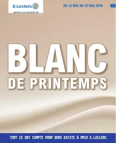 E.Leclerc - Prévisualisation de E.Leclerc Blanc de Printemps valide à partir de 12.05.2026
