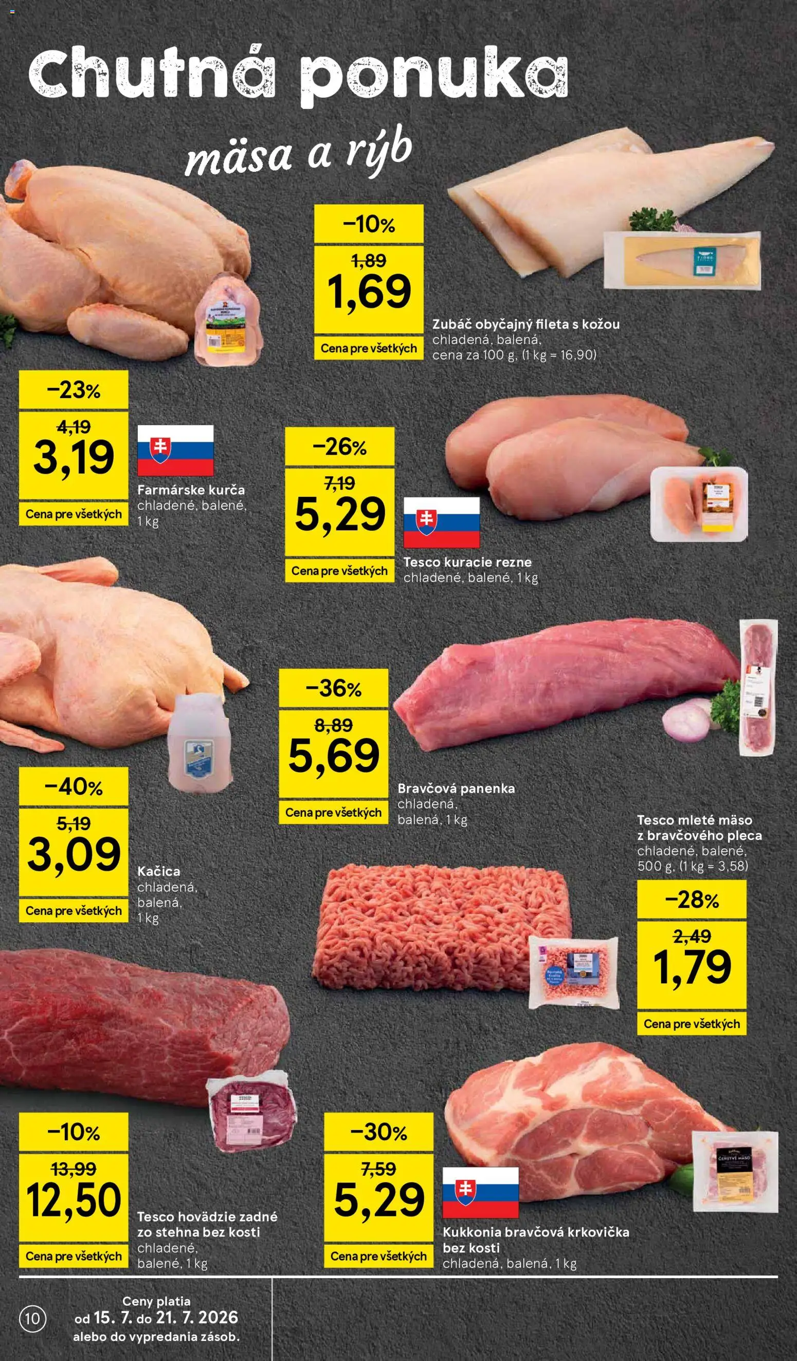 Nové Tesco akcie – leták je platný od 15.07.2026 | Strana: 10