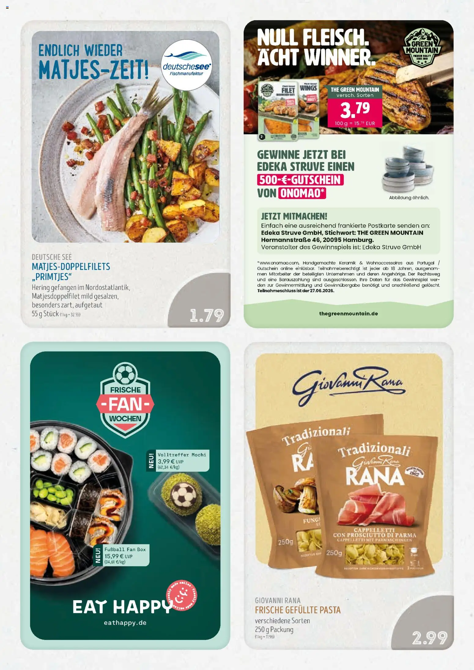 Edeka Struve Prospekt – gültig ab 22.06.2026 | Seite: 12 | Produkte: Box, Fußball, Pasta, Mochi