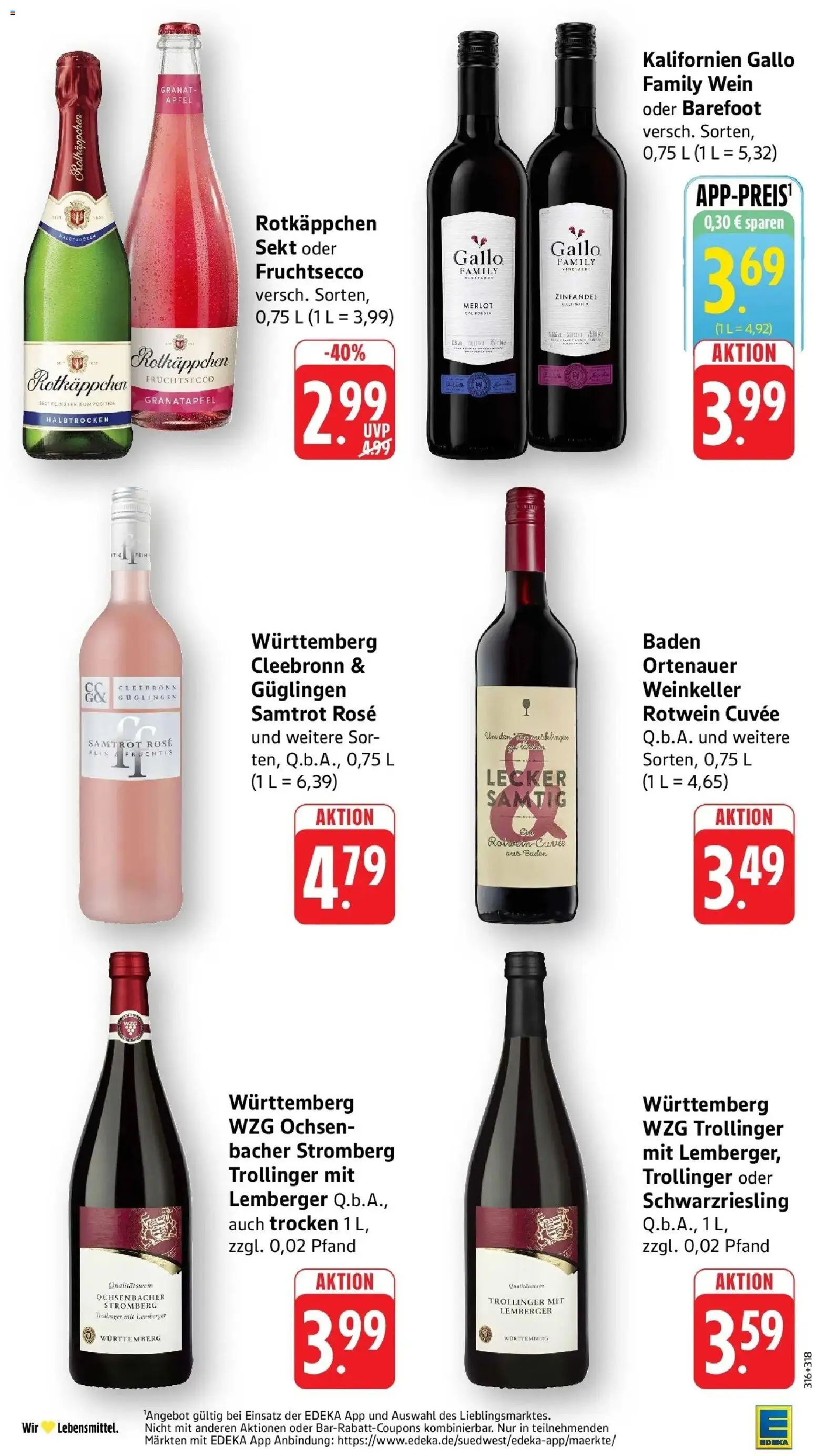 E center Prospekt Sigmaringen (ab 28.09.2026) zum Blättern | Seite: 32 | Produkte: Granatapfel, Sekt, Merlot, Rotkäppchen