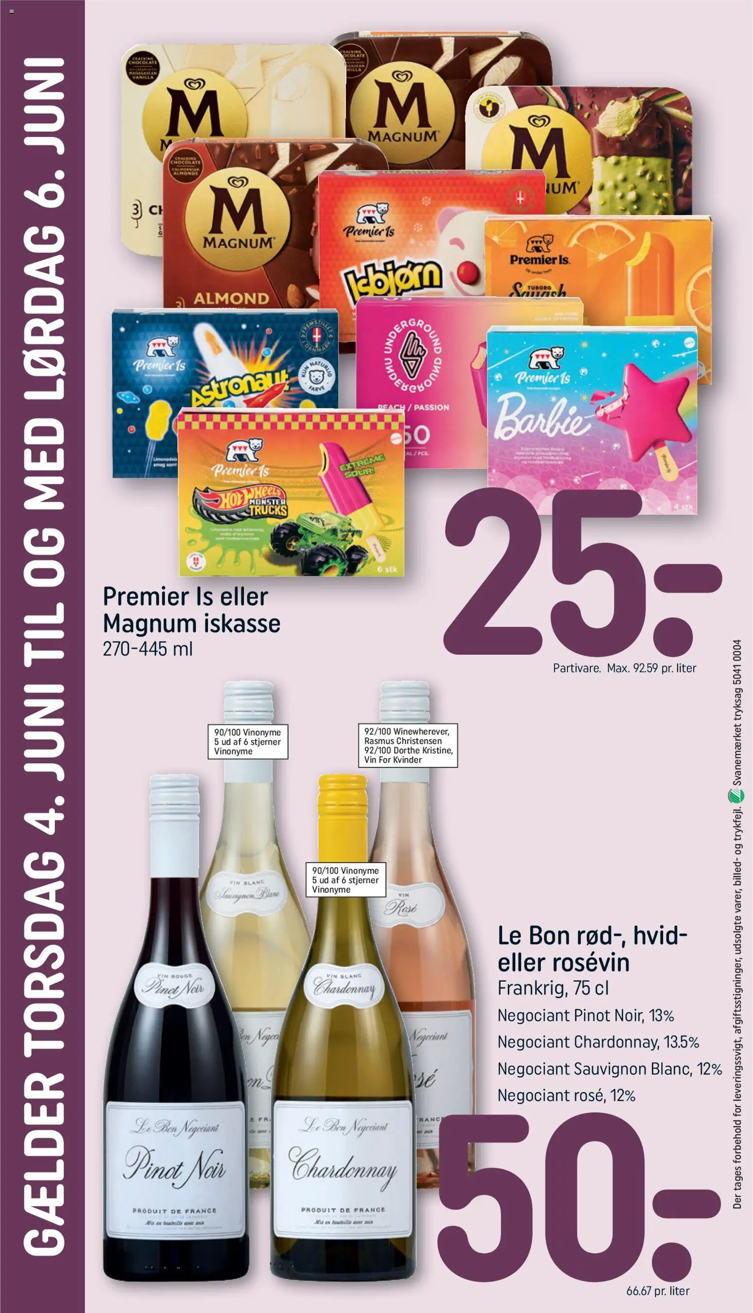 Rema 1000 tilbudsavis – gyldig fra 31.05.2026 | Side: 28 | Produkter: Vin, Is
