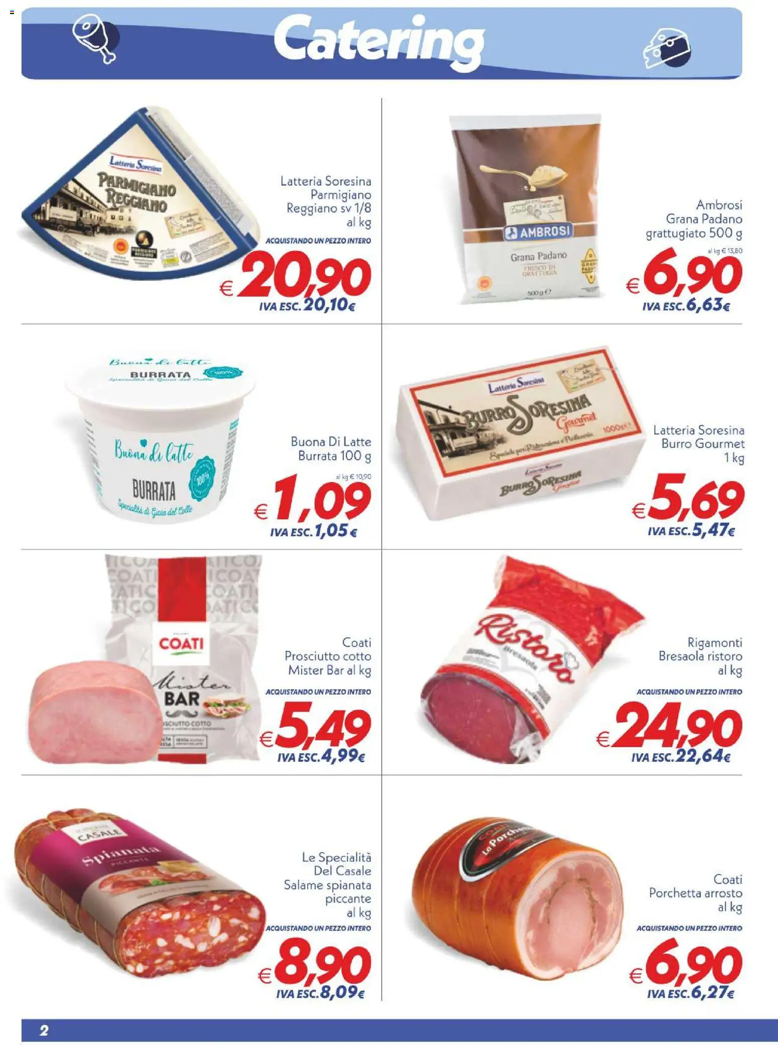 Volantino SuperConveniente del 21/08/2026 | Pagina: 2 | Prodotti: Prosciutto Cotto, Bresaola, Parmigiano, Specialità