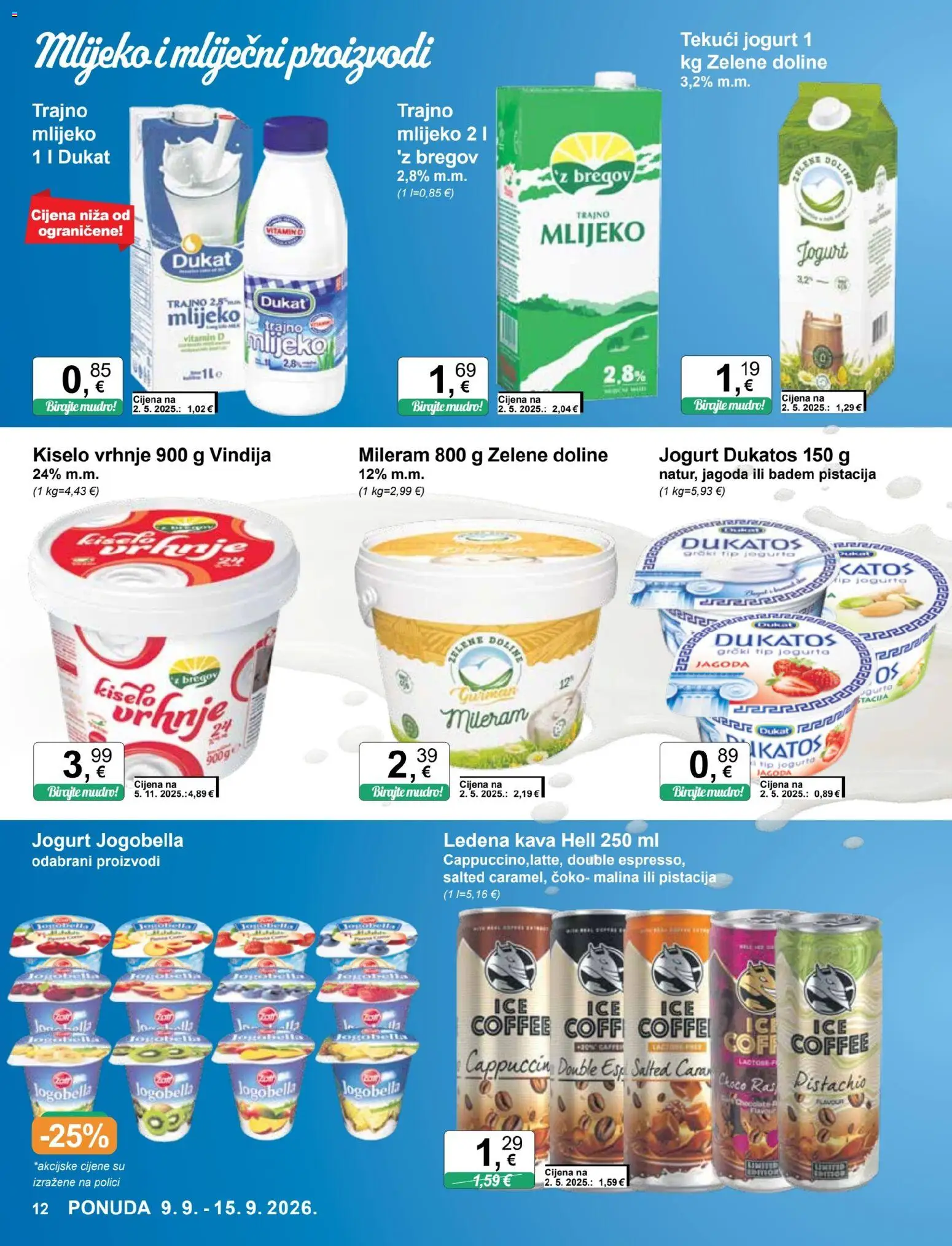KTC katalog | vrijedi od 09.09.2026 | Stranica: 12 | Proizvodi: Hell, Kiselo vrhnje, Ledena kava, Badem