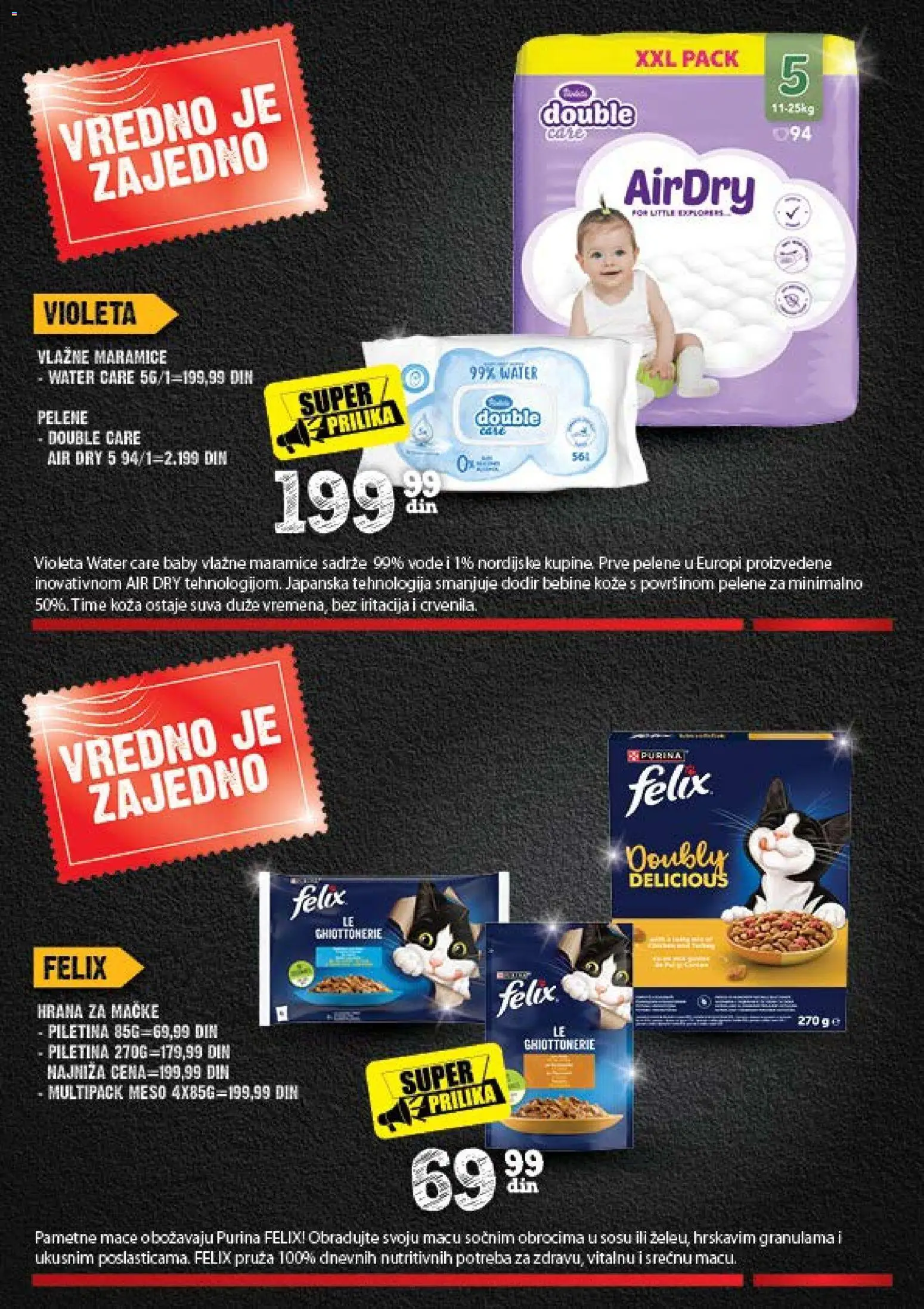 Idea katalog - važi od 31.08.2026 | Strana: 32 | Proizvode: Purina, Maramice, Piletina, Vlažne maramice