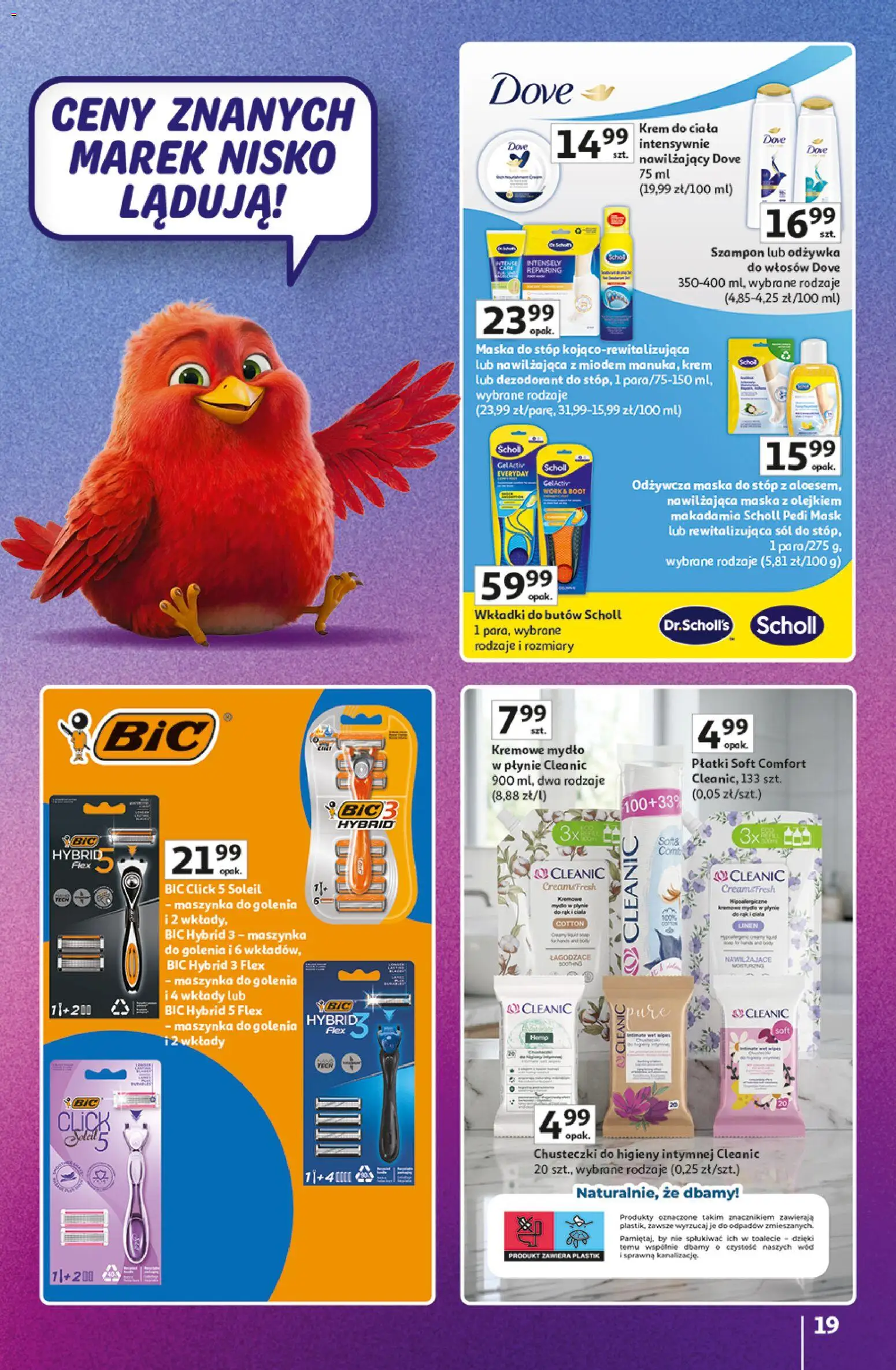 Auchan gazetka - 30 Lat Hipermarket Znane marki od 03.09.2026 | Strona: 19 | Produkty: Szampon, Krem do ciała, Dezodorant, Sól