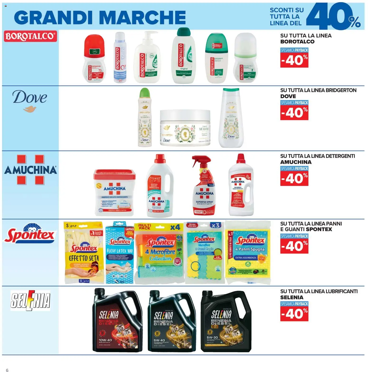 Volantino Carrefour del 19.05.2026 | Pagina: 6 | Prodotti: Spugna, Spray disinfettante, Guanti