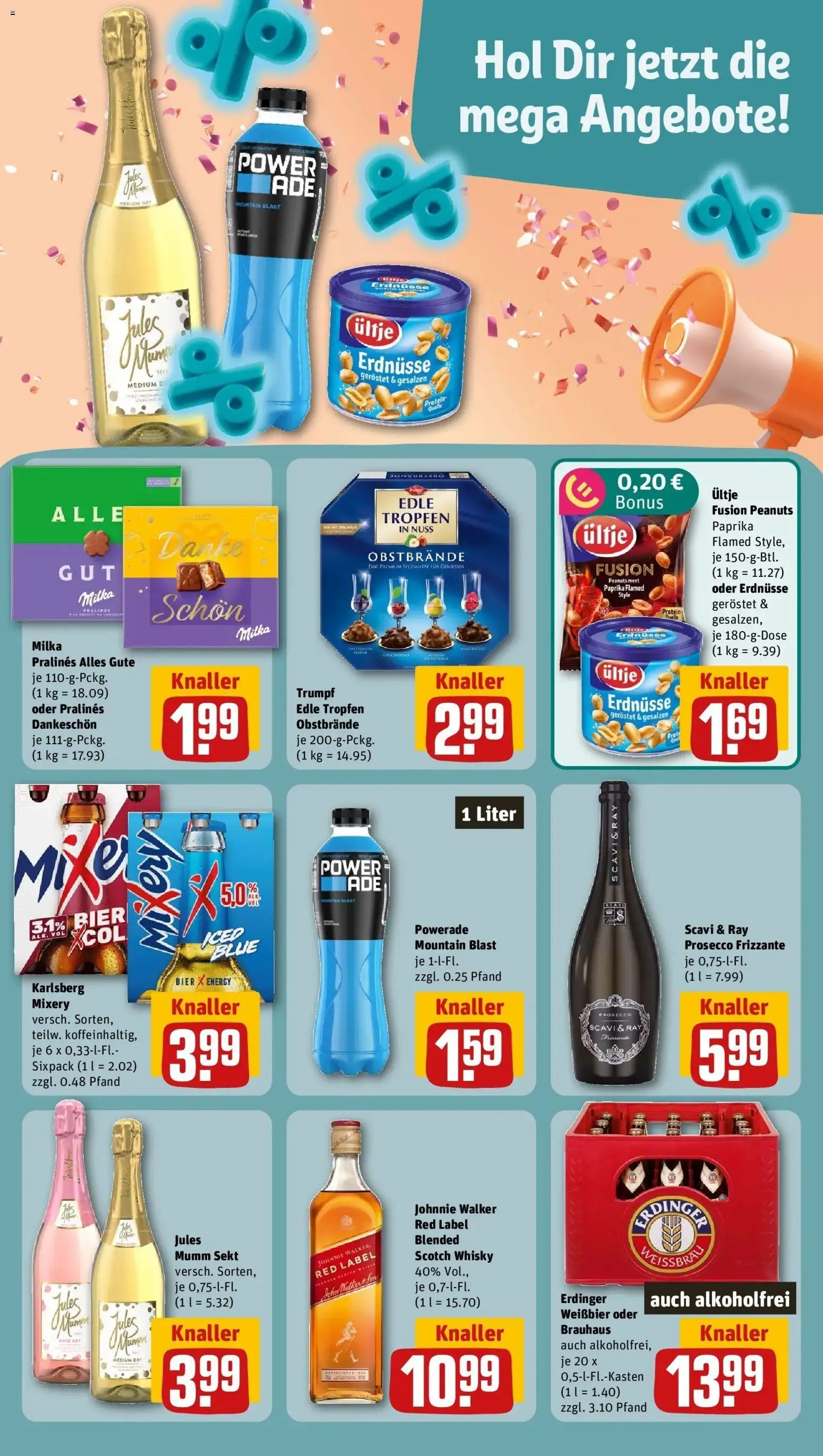 REWE Prospekt ab 21.09.2026 zum Blättern » Angebote | Seite: 9 | Produkte: Whisky, Energy, Milka, Powerade