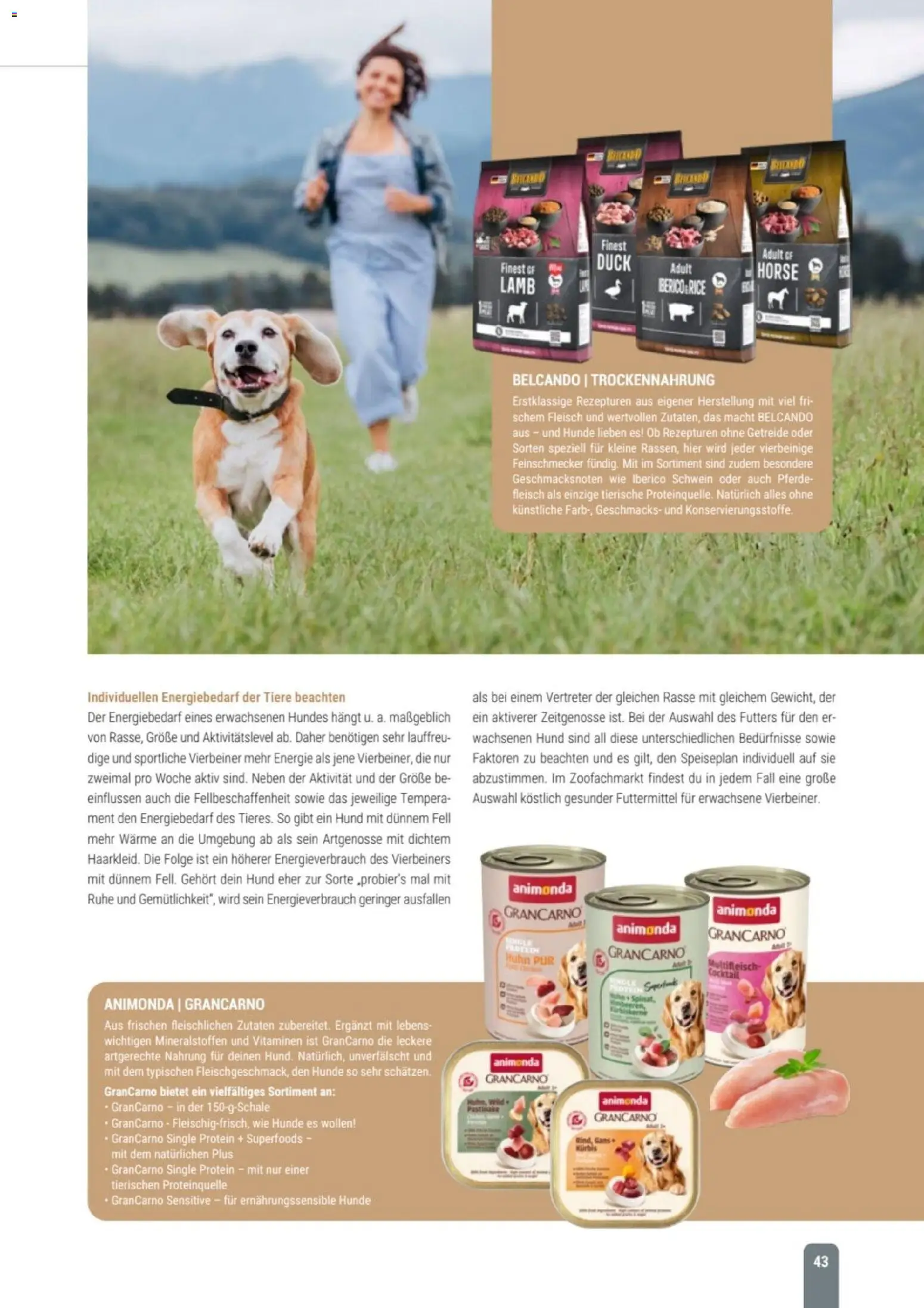 zookauf Themenkatalog Hund – gültig ab 18.05.2026 | Seite: 43 | Produkte: Kürbis, Getreide, Fleisch