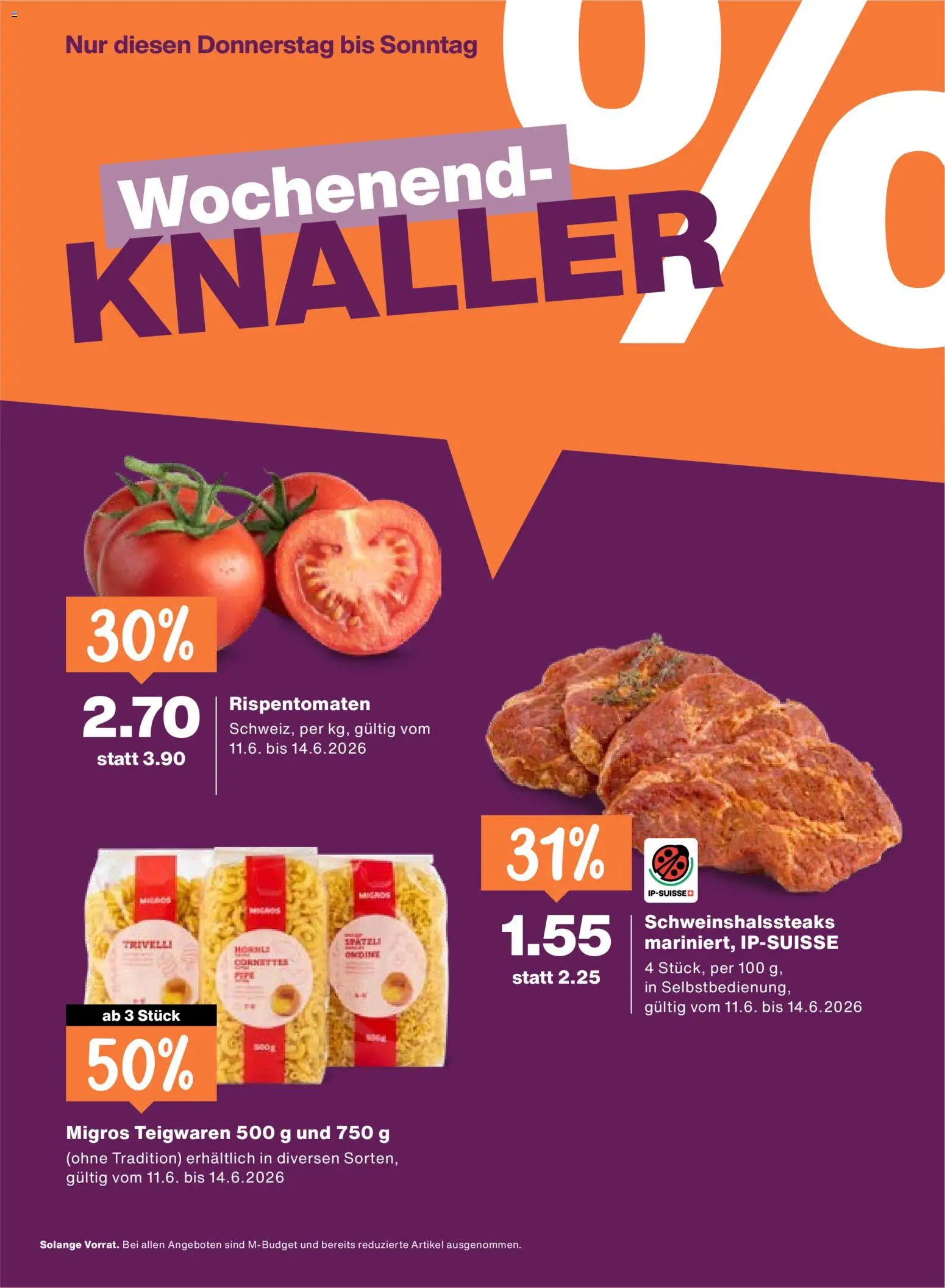 Migros aktionen – gültig ab 11.06.2026 | Seite: 24 | Produkte: Teigwaren, Pasta