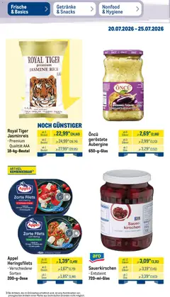 Metro Prospekt ab 20.07.2026 gültig | Seite: 20 | Produkte: Jasminreis, Kirschen, Aubergine