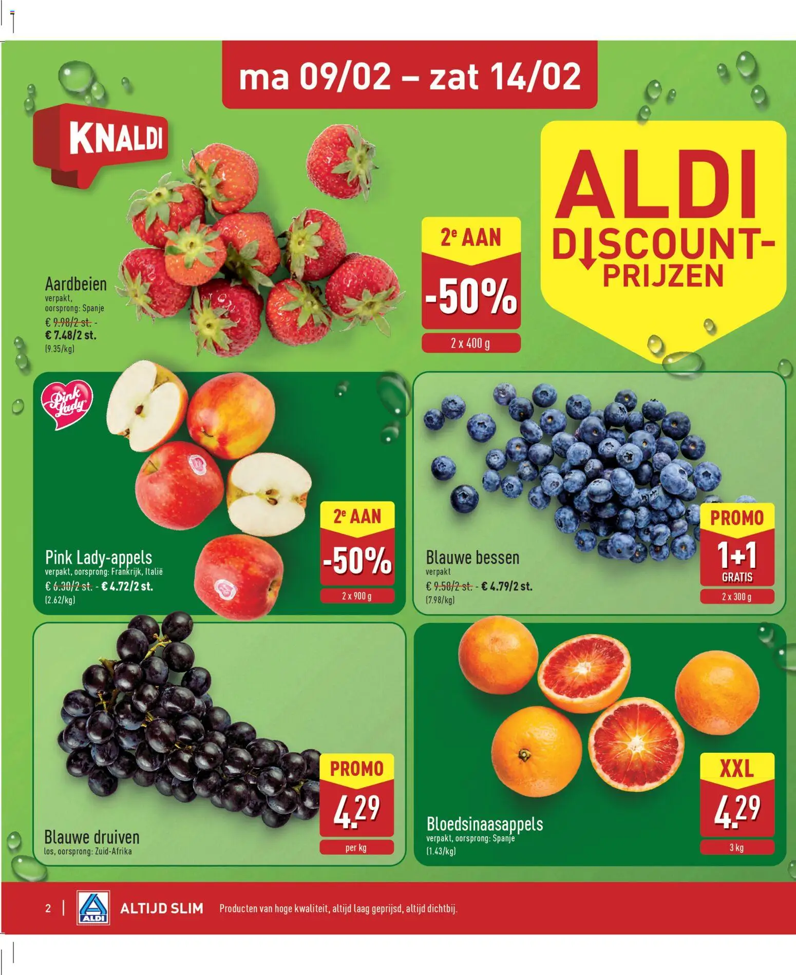 {H1} | Pagina: 2 | Producten: Aardbeien, Druiven
