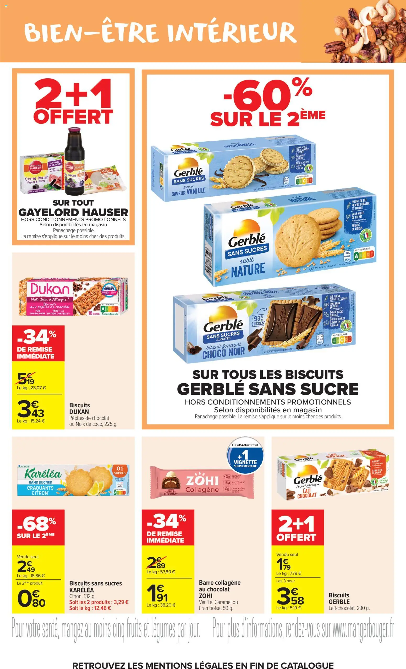 {H1} | Page: 17 | Produits: Citron, Farine, Œufs, Biscuits