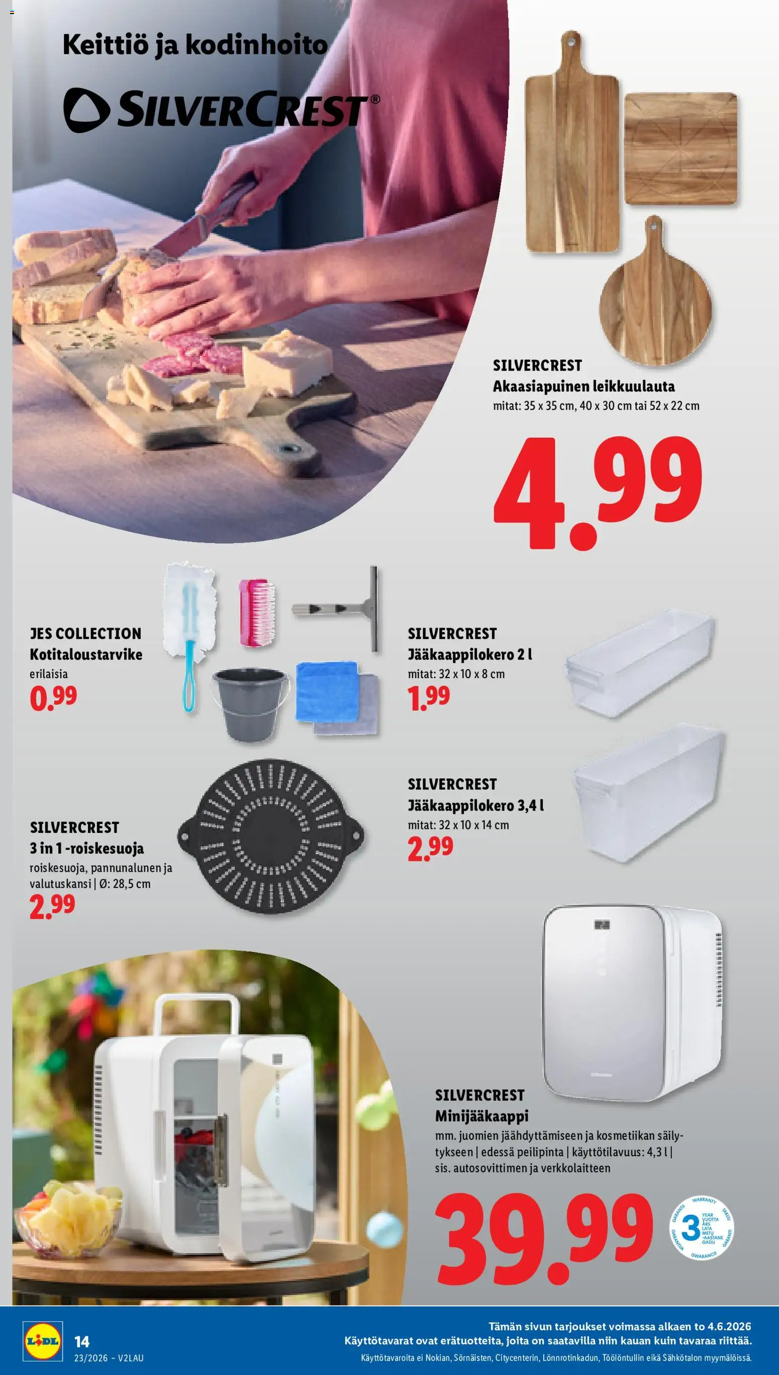 Lidl tarjoukset – voimassa 04.06.2026 alkaen | Sivu: 18 | Tuotteet: Keittiö