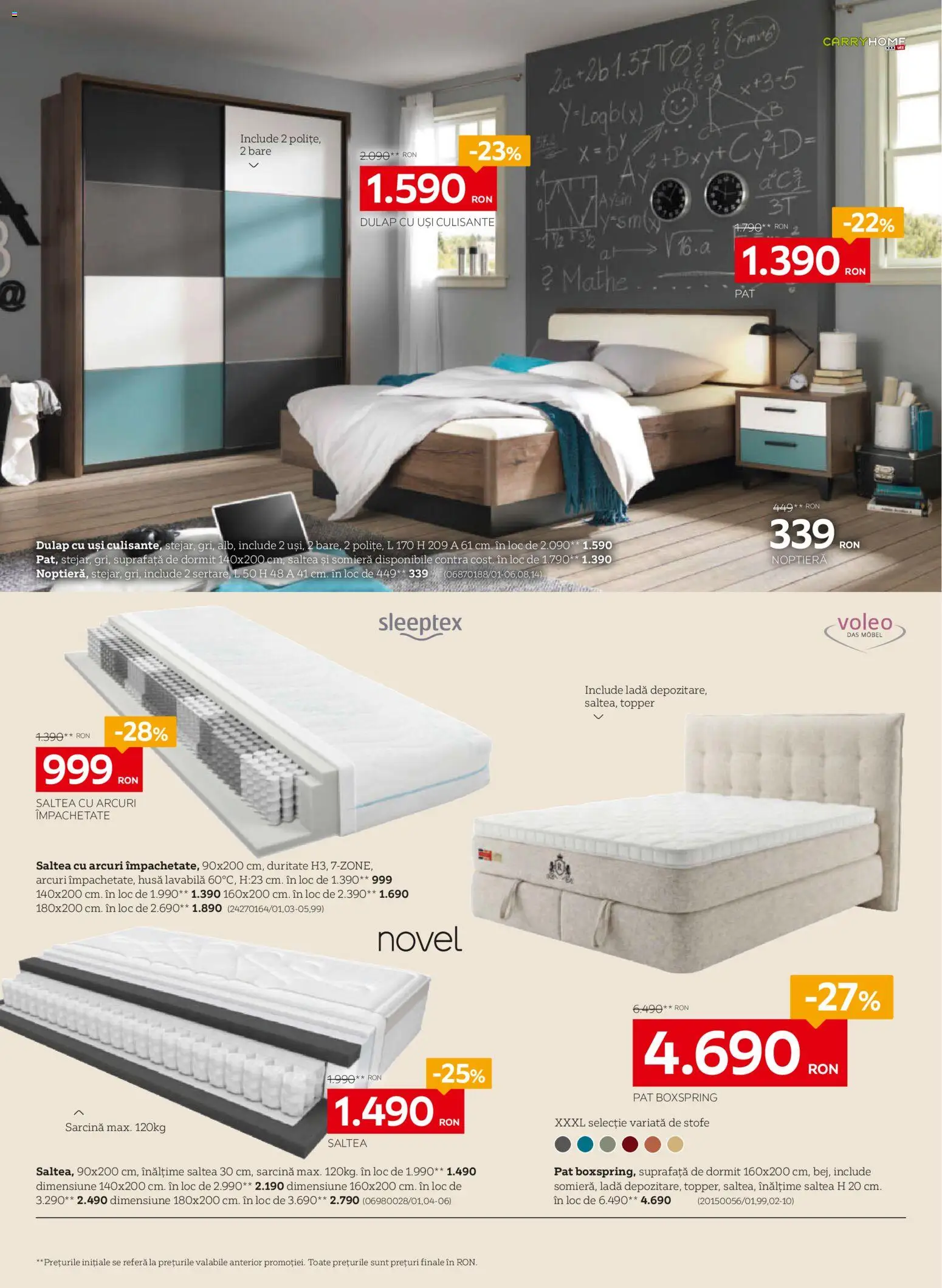 Noul catalog XXXLutz – valabil de la 29.06.2026 | Pagină: 4 | Produse: Pat, Saltea, Topper, Türk kahvesi öğütme değirmeni