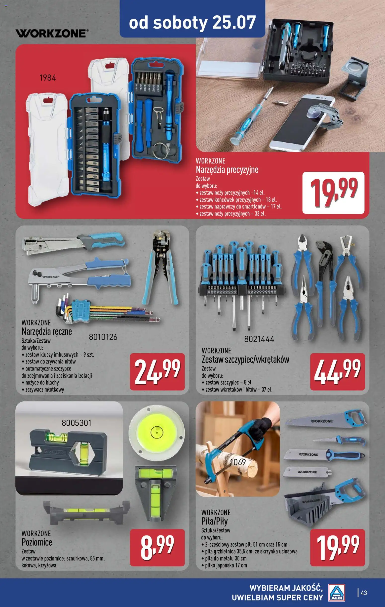 Aldi Polsko leták od 20.07.2026 | Strana: 43 | Produkty: Pila