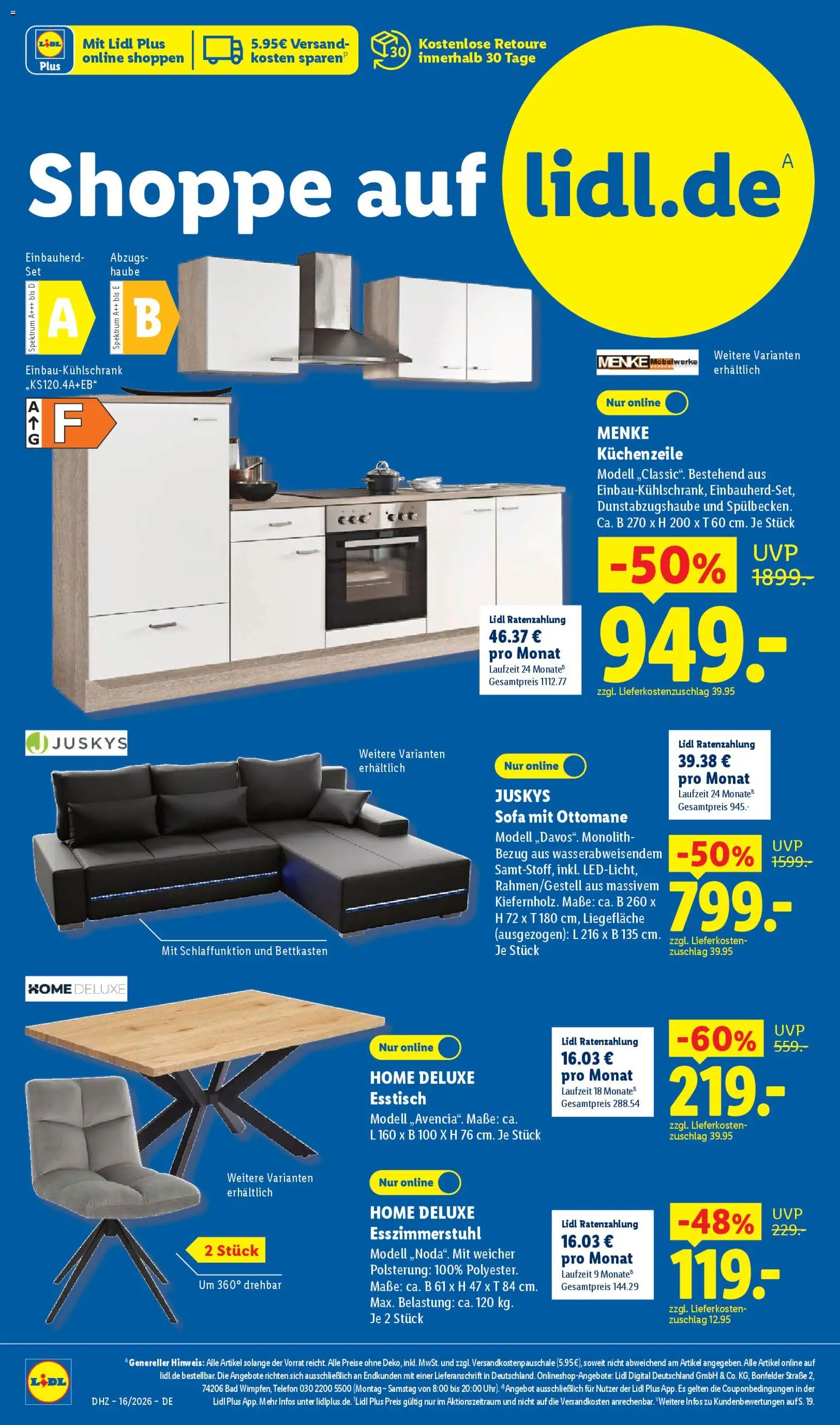 Lidl Prospekt – gültig ab 13.04.2026 | Seite: 4 | Produkte: Bad, Kopfkissen, Telefon